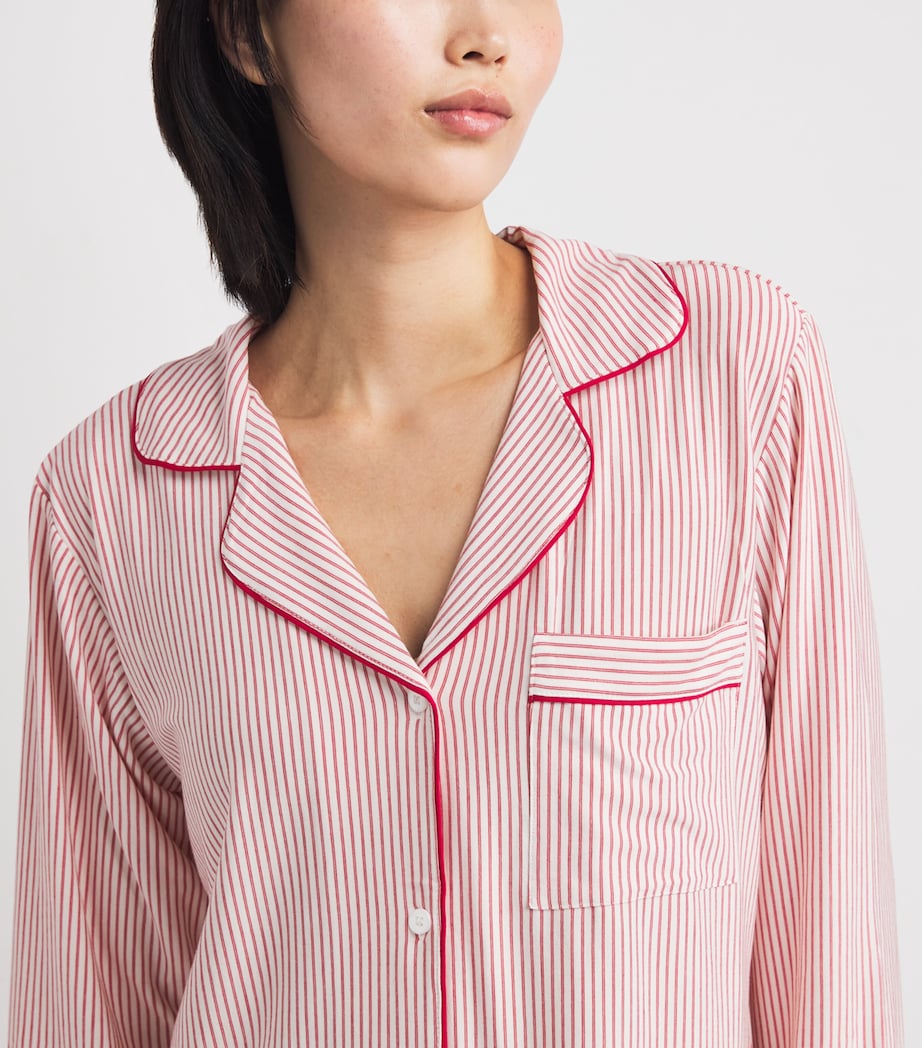 Stripe Gisele Pyjama Set DUO STRIPE/HOLL Image 4