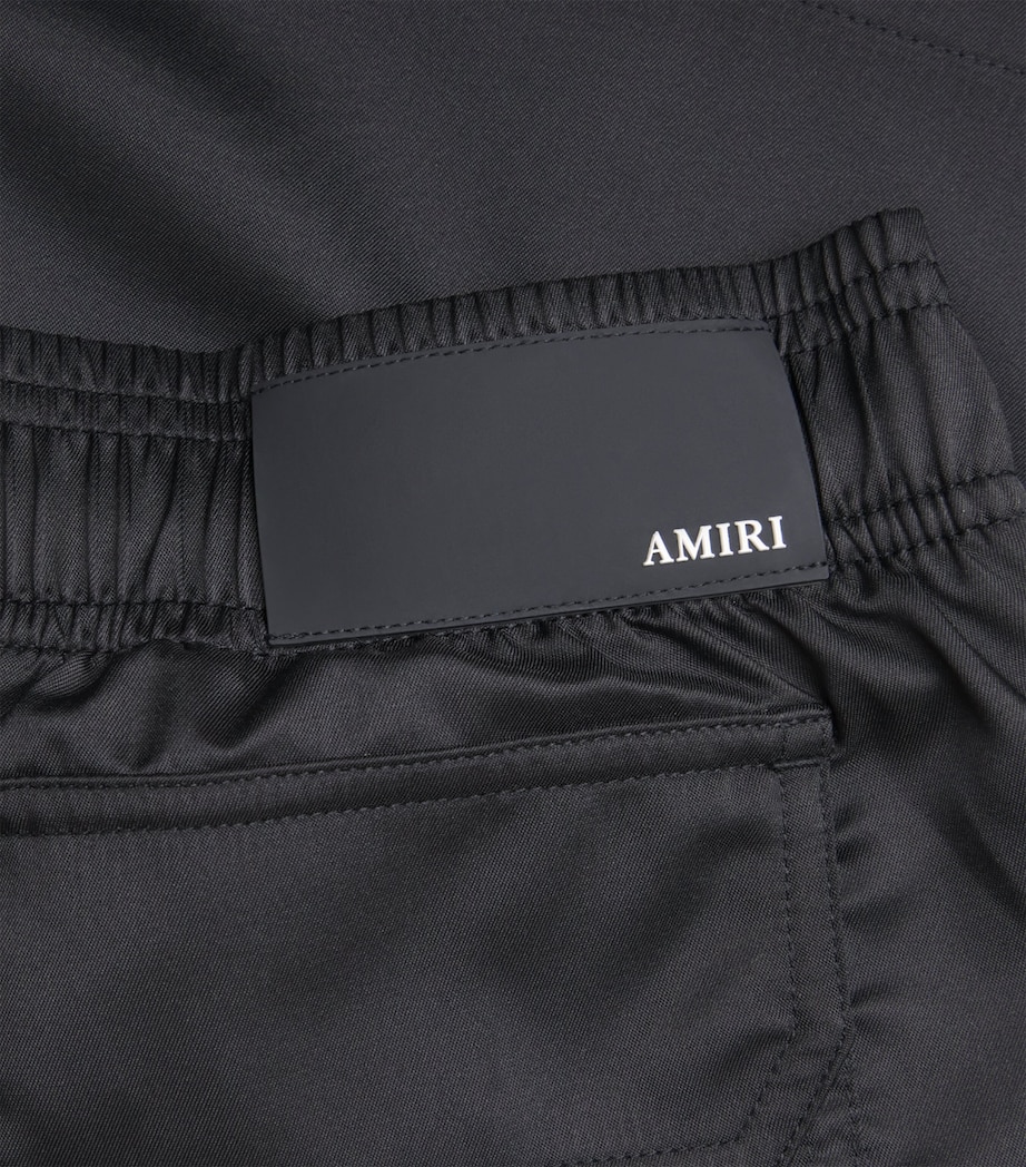 AMIRI Mens Chateau Crest Swim Shorts Black Image 5