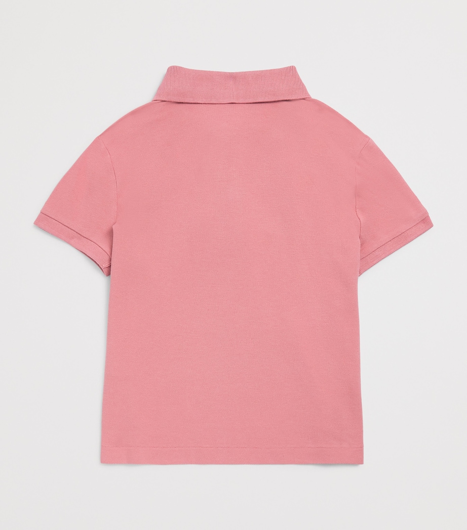 Ralph Lauren Kids Cotton Piqué Polo Pony Polo Shirt (7-14 Years) Canvas Pink Image 2