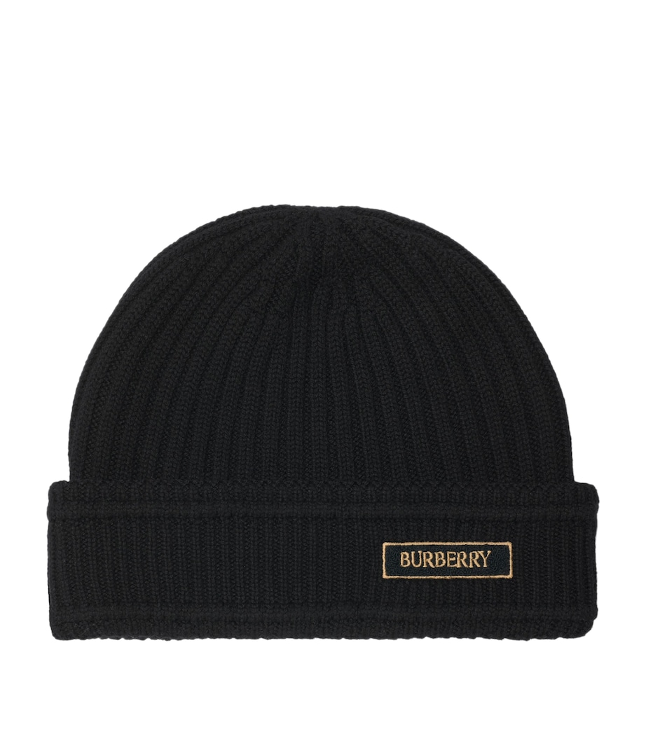 Wool Logo Beanie BLACK Image 1