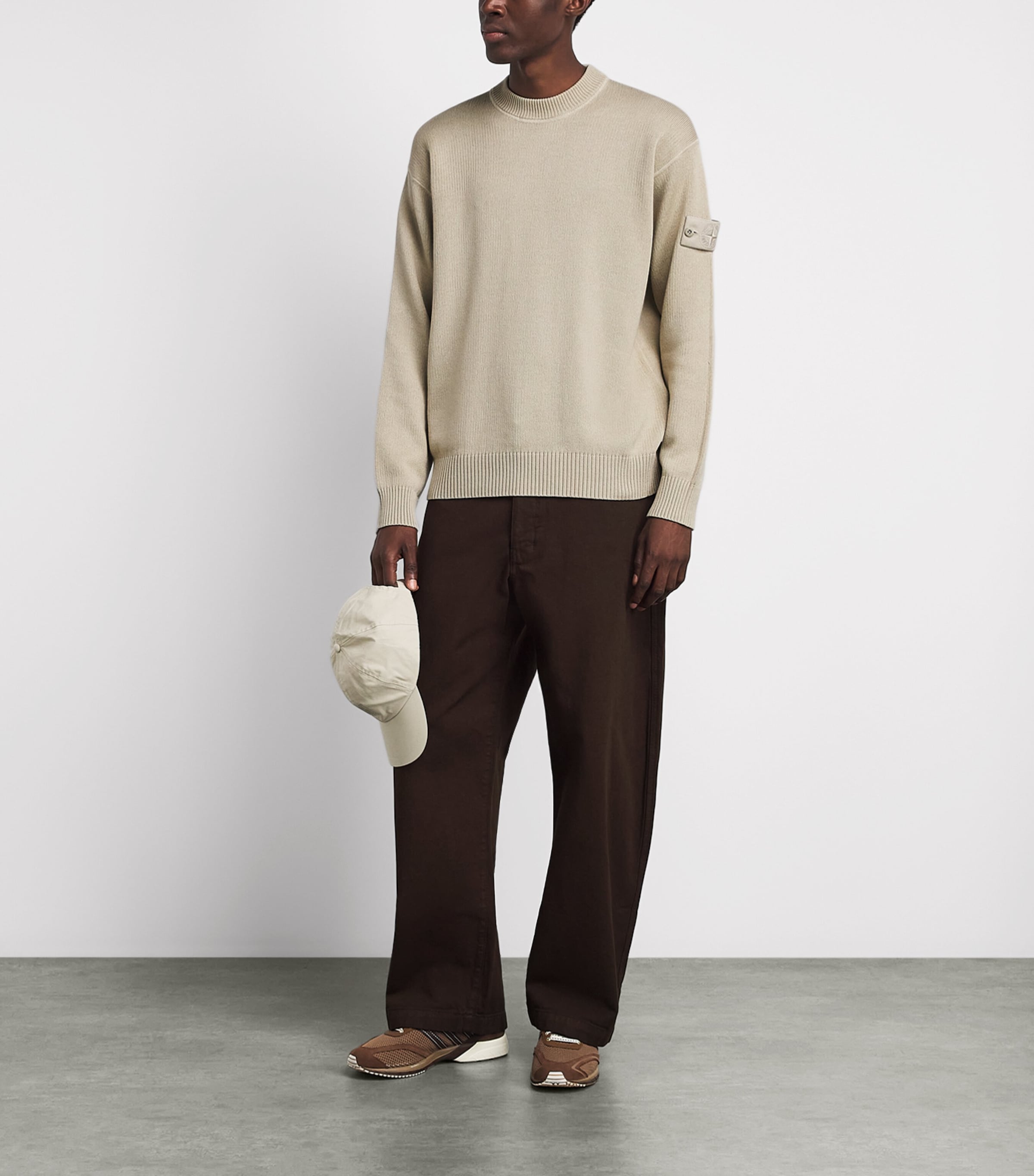 Stone Island Mens Cotton-Cashmere Ghost Sweater Image 2