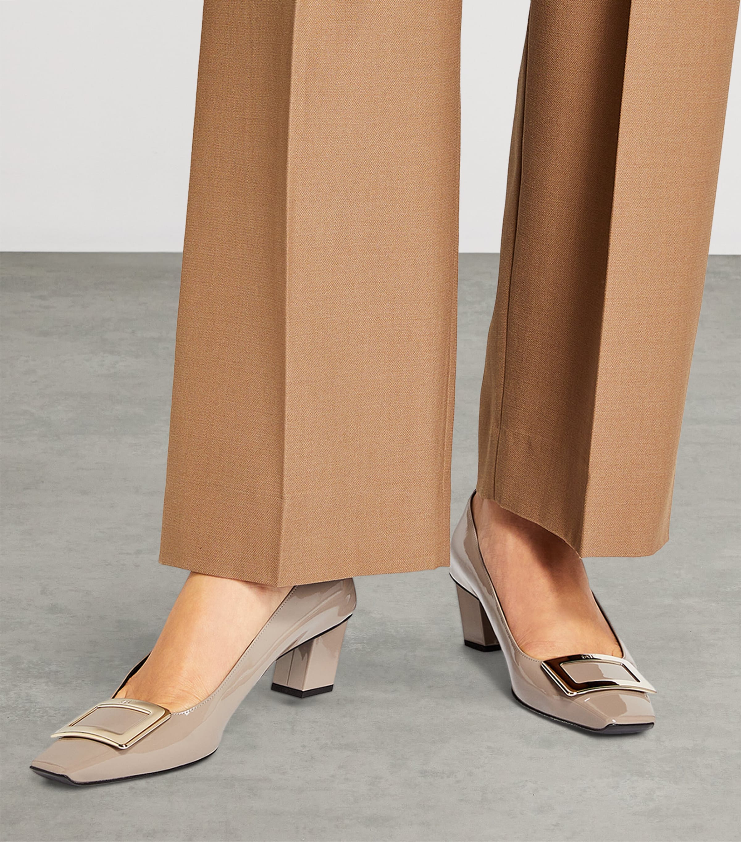 Decolleté Belle Vivier Pumps 45 TAUPE Image 2