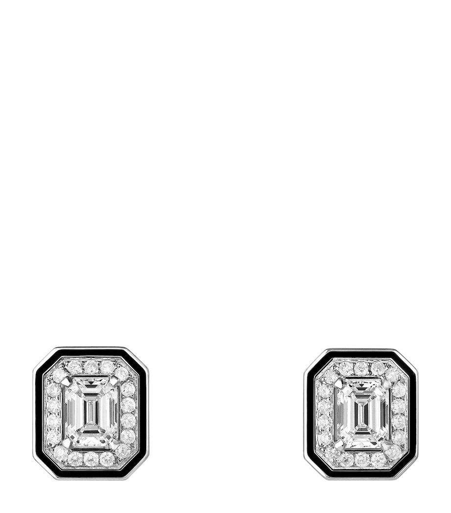 White Gold and Diamond Vendôme Liseré Earrings WHITE Image 1