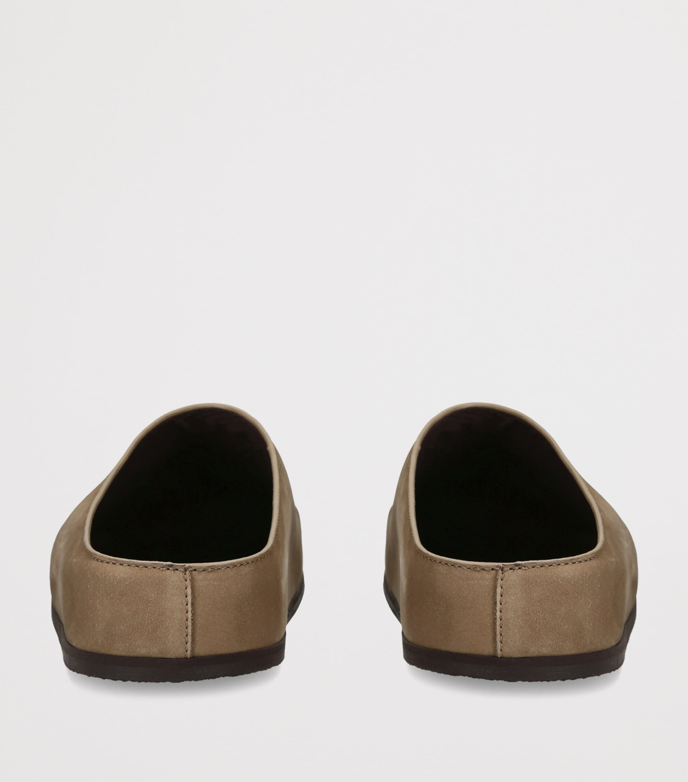 Studio Nicholson Nubuck Suede Slip-On Clogs Taupe Image 4