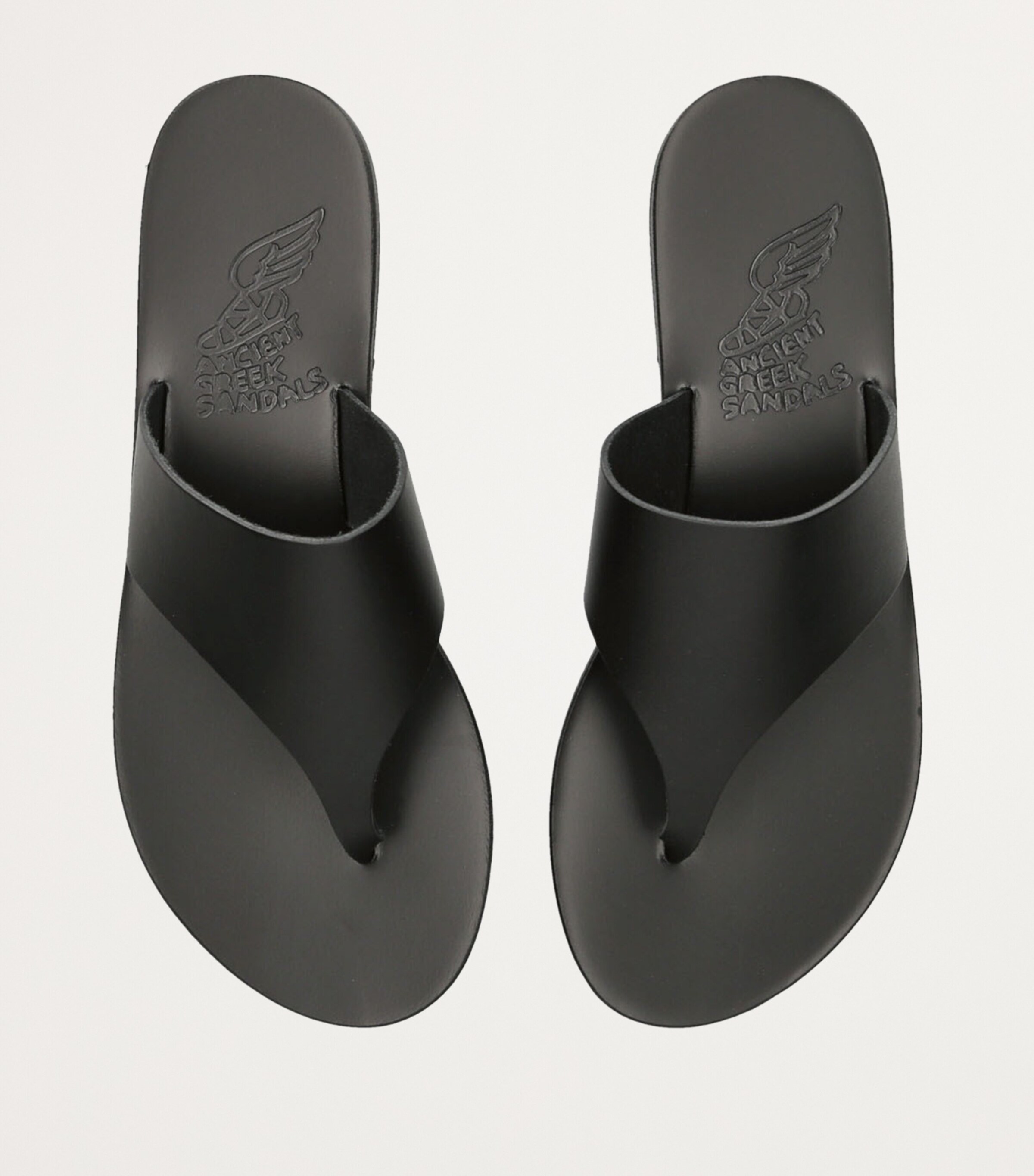 Ancient Greek Sandals Leather Mera Sandals Black Image 4