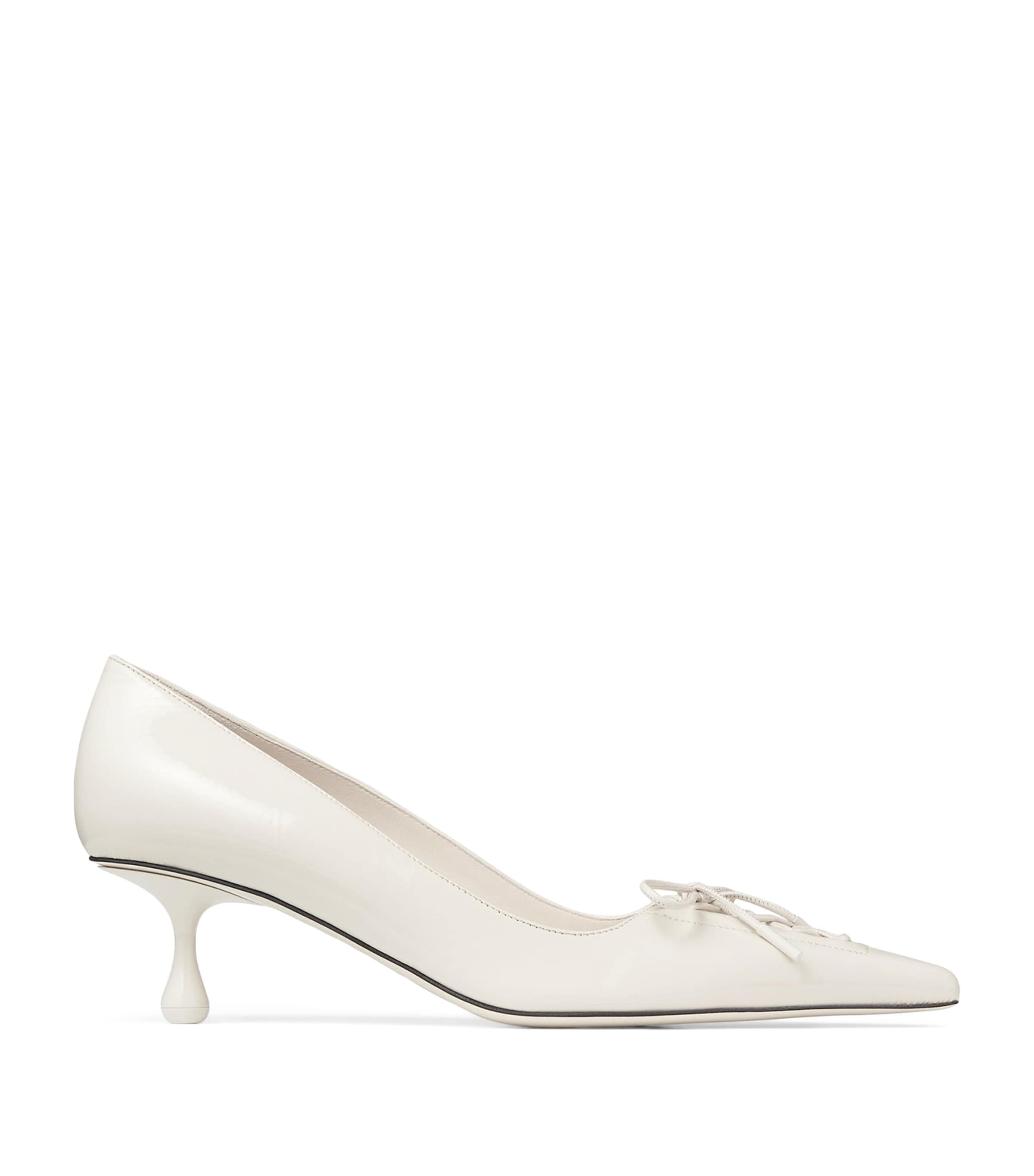 Jimmy Choo Scarlett 50 Leather Pumps In White