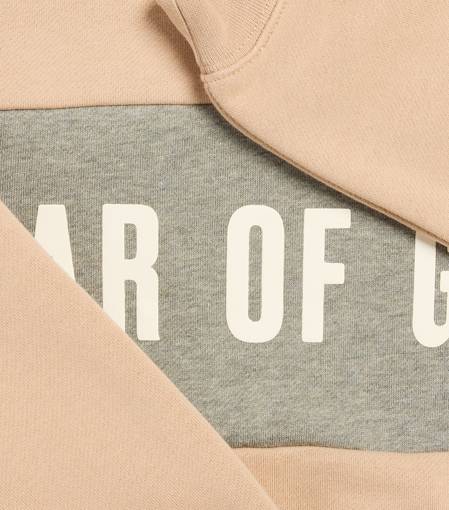 FEAR OF GOD ESSENTIALS KIDS Logo Panel Sweatshirt (2-14 Years) Hthr Image 3