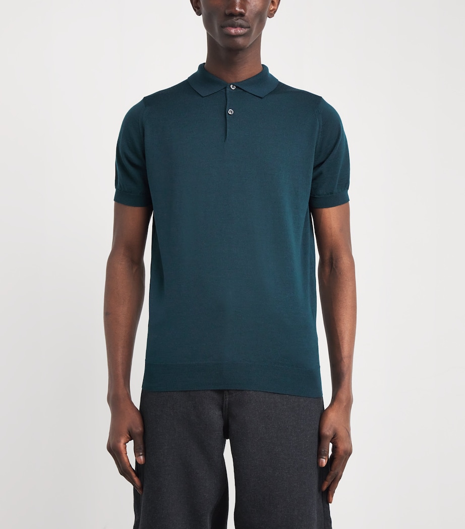 Merino Wool Payton Polo Shirt RICHARDSON GREEN Image 3