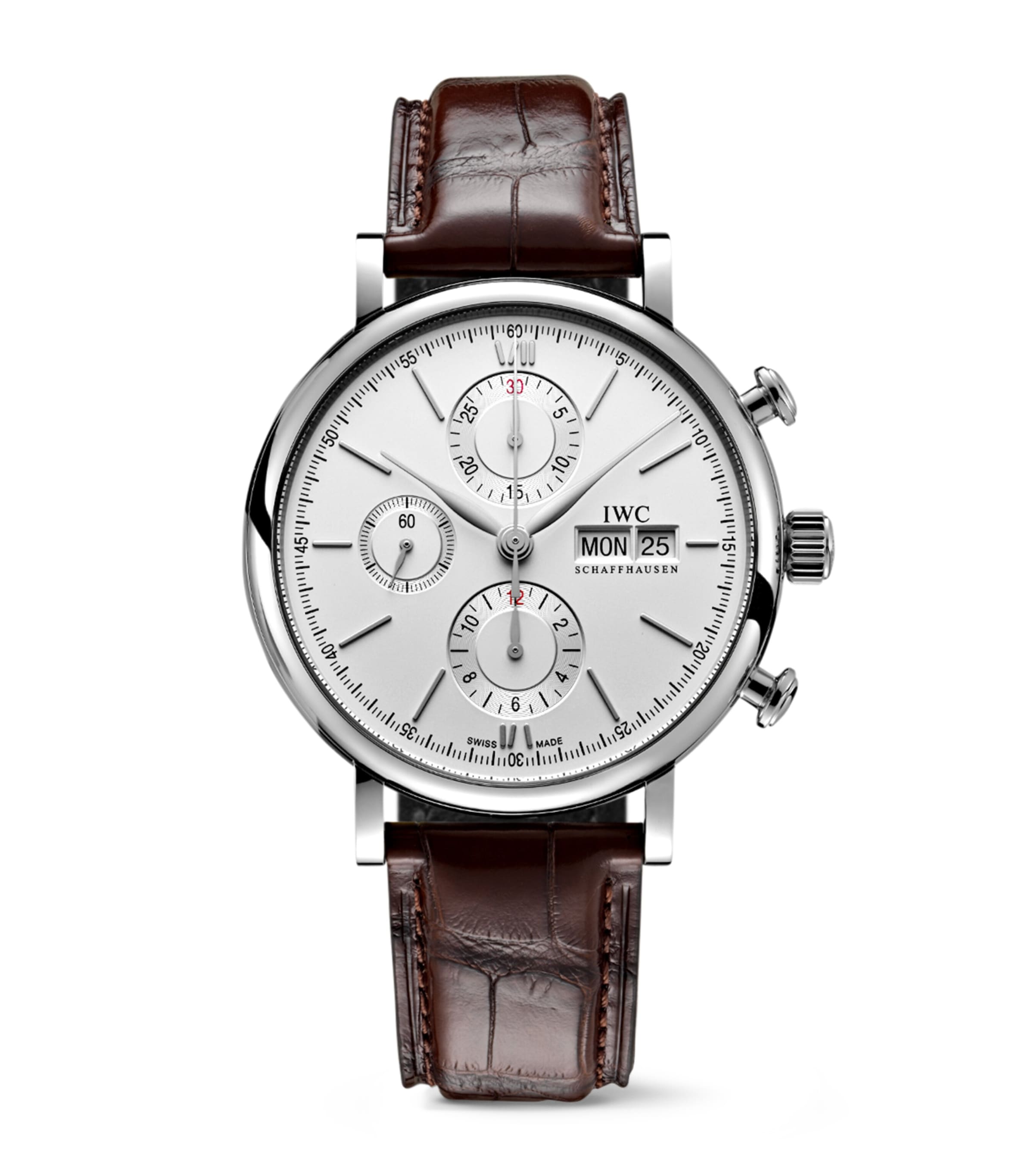 IWC Schaffhausen Stainless Steel Portofino Chronograph Watch 42mm | Fine Watches | Mens Fine Watches
