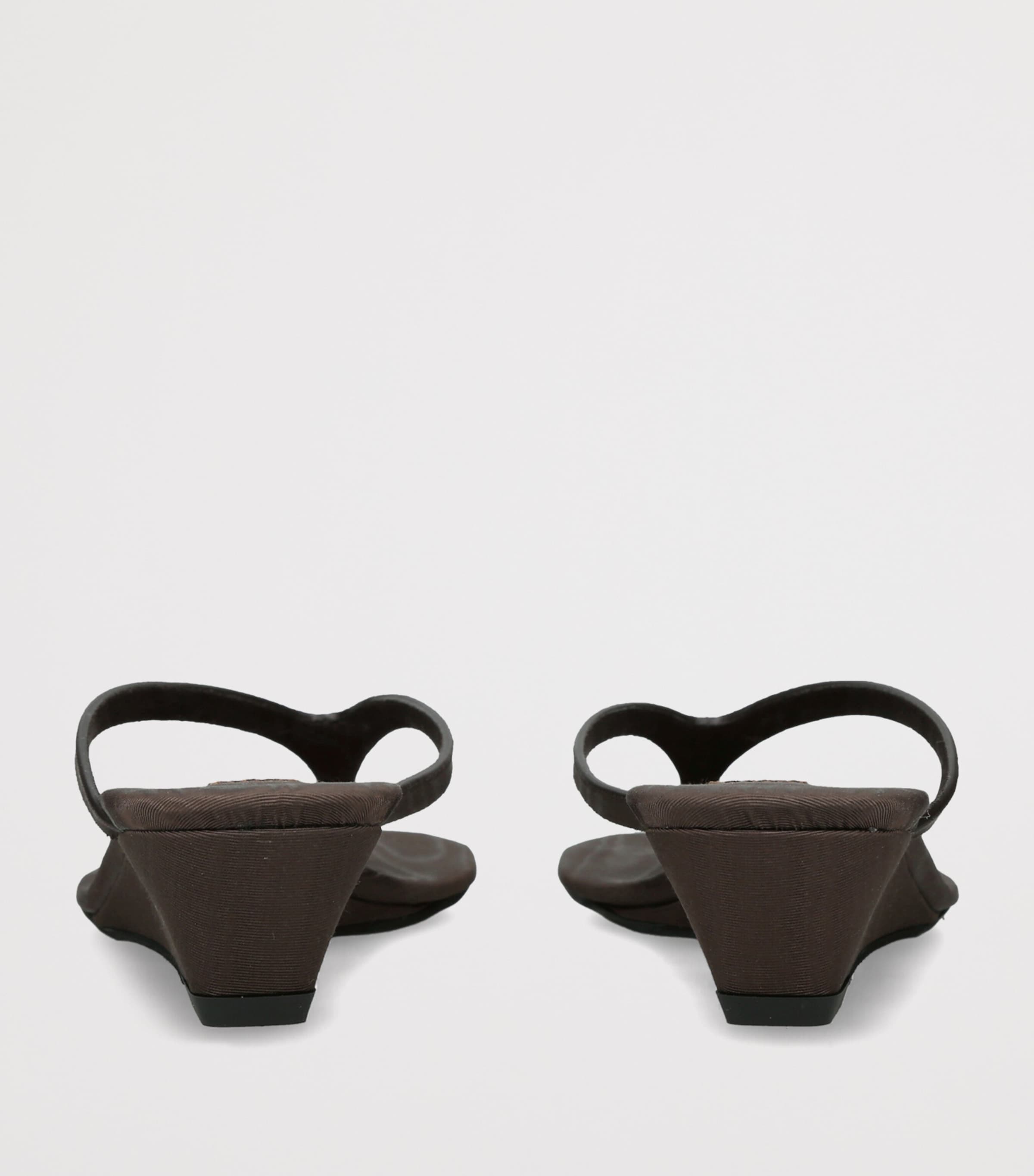 Christopher Esber Scala Wedge Sandals 45 Dark Brown Image 4