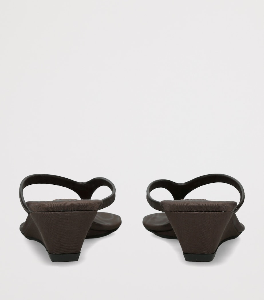 Christopher Esber Scala Wedge Sandals 45 Dark Brown Image 4
