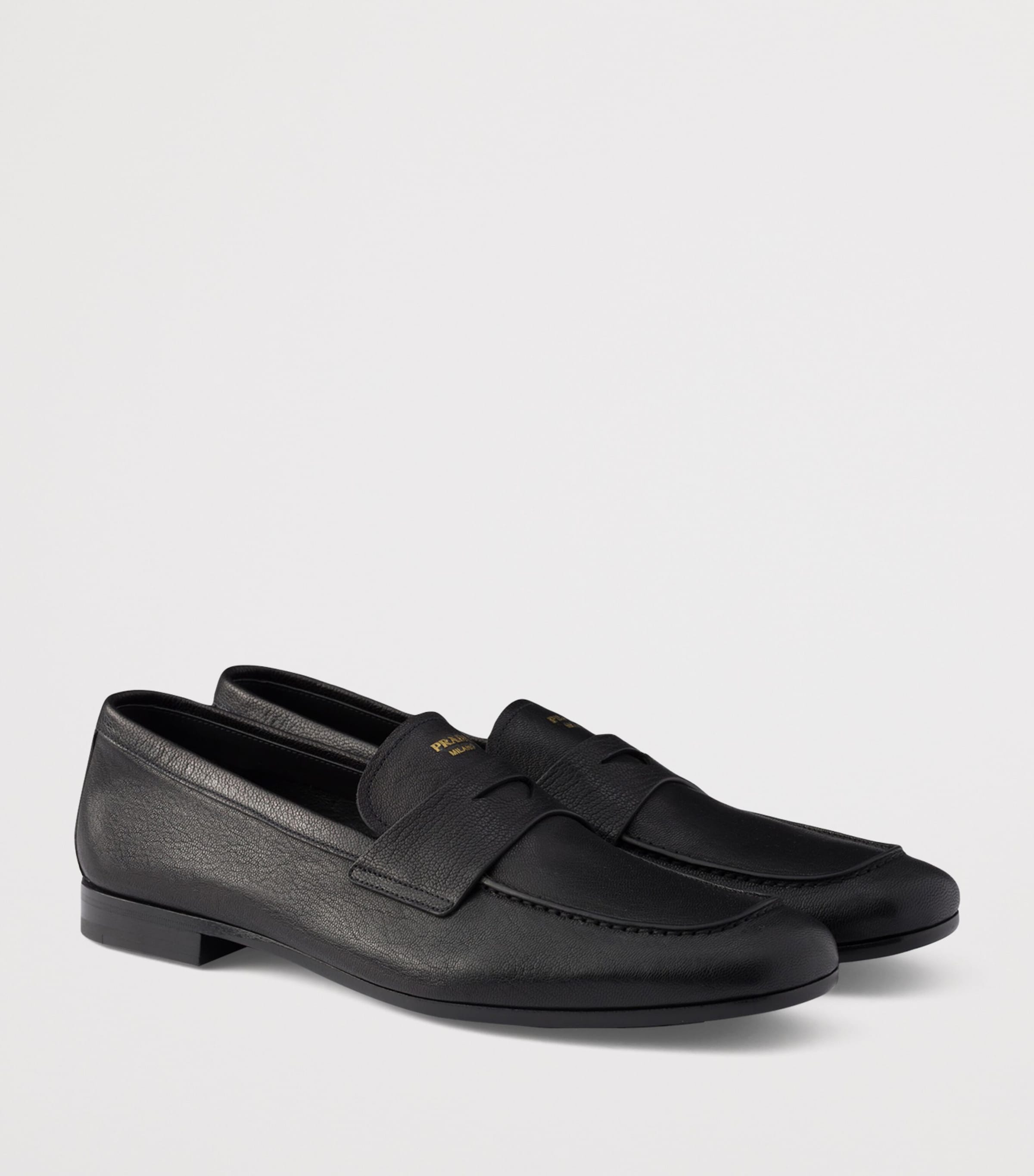 Grained Leather Loafers F0002 Image 2