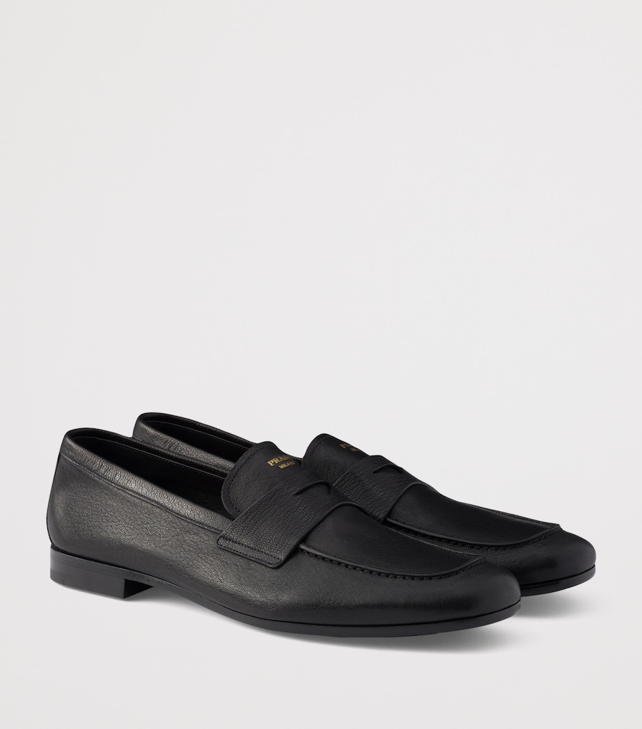 Grained Leather Loafers F0002 Image 2