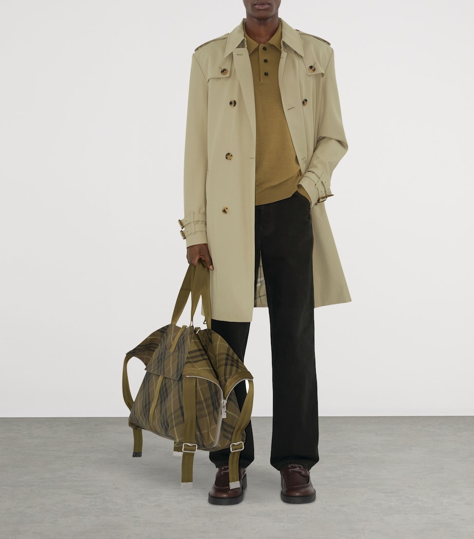 Cotton Gabardine Slim Trench Coat SKYLARK Image 2
