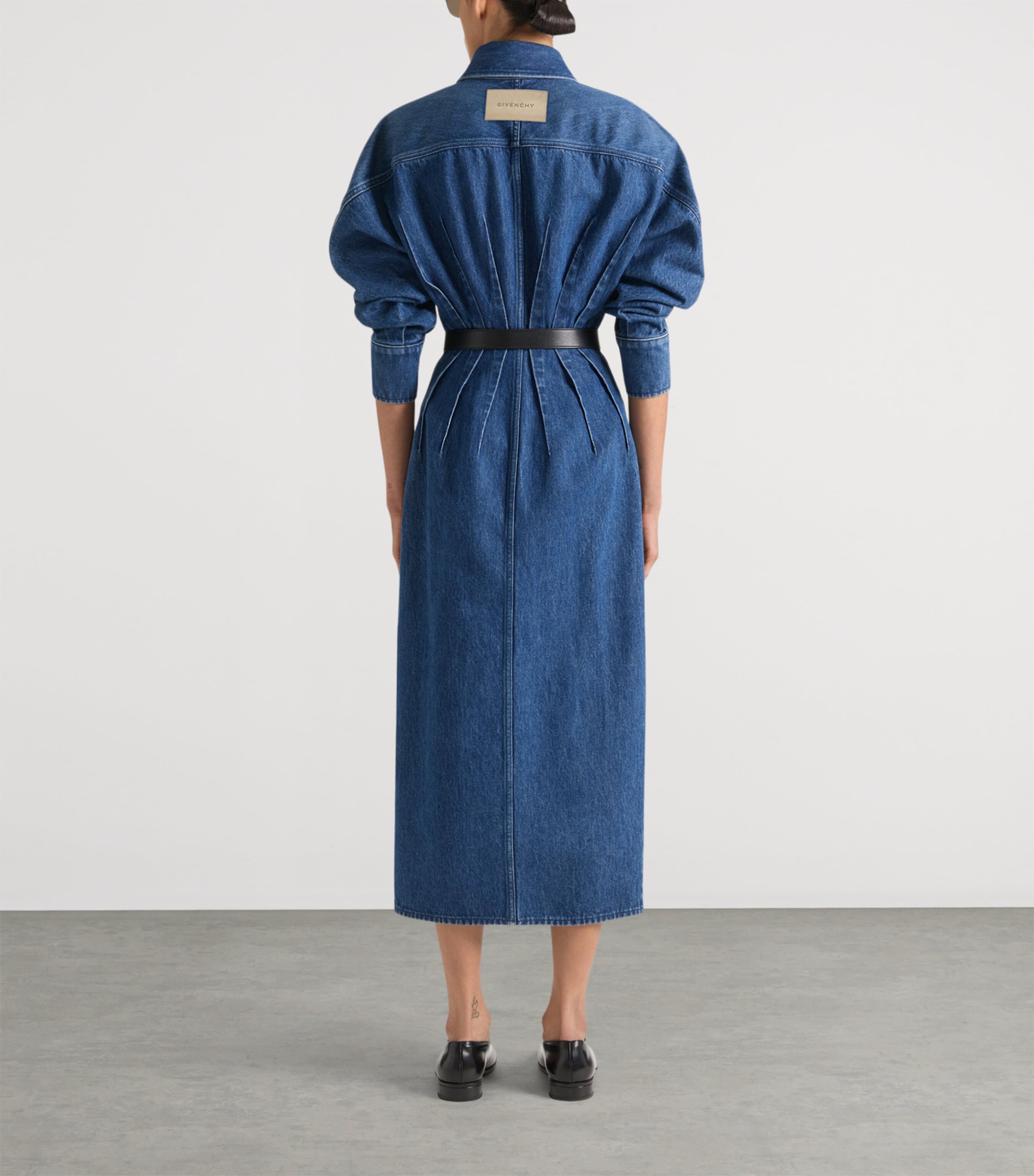 Denim Cocoon Dress MEDIUM BLUE Image 3