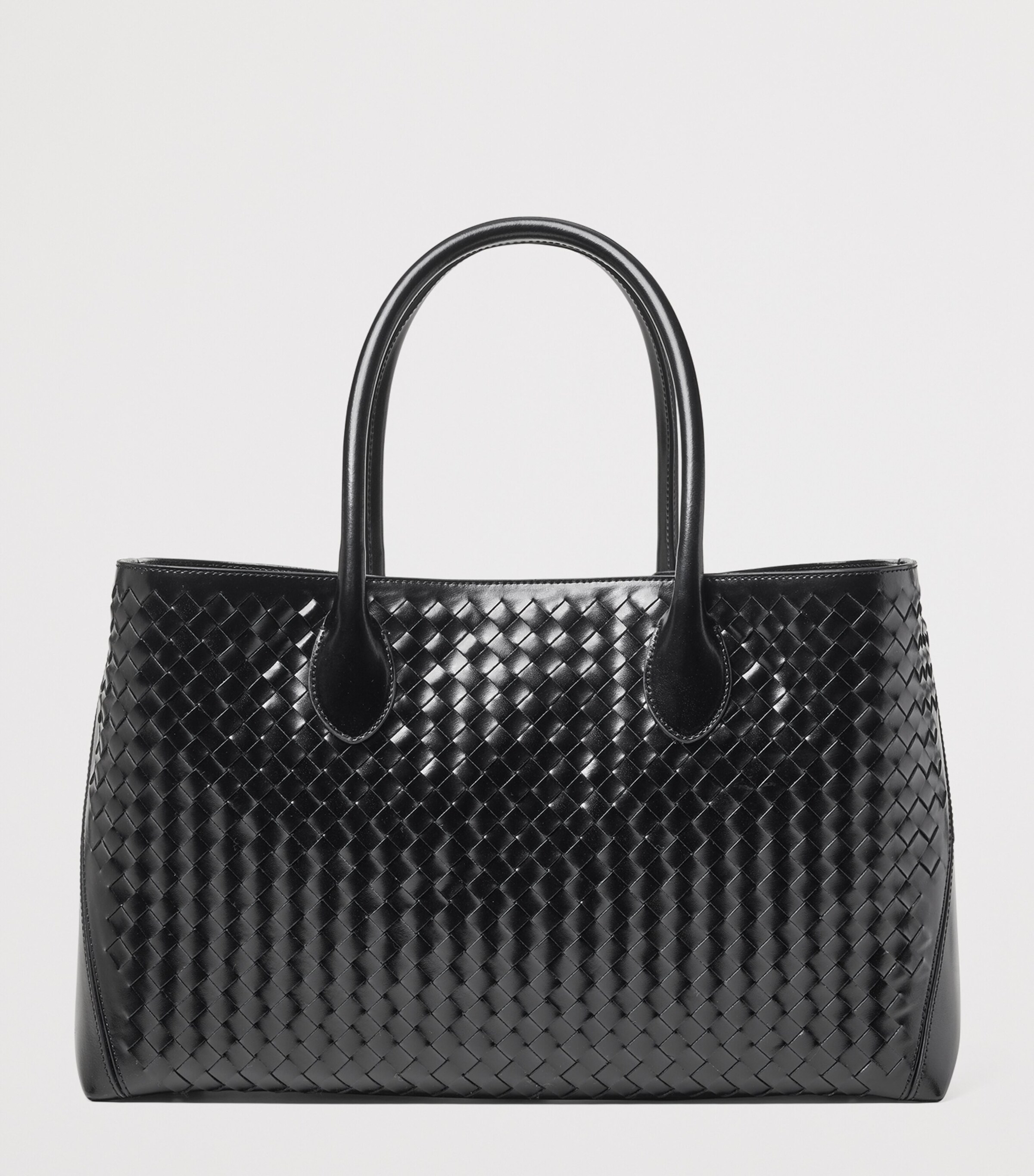 Leather London Tote Bag BLACK Image 2