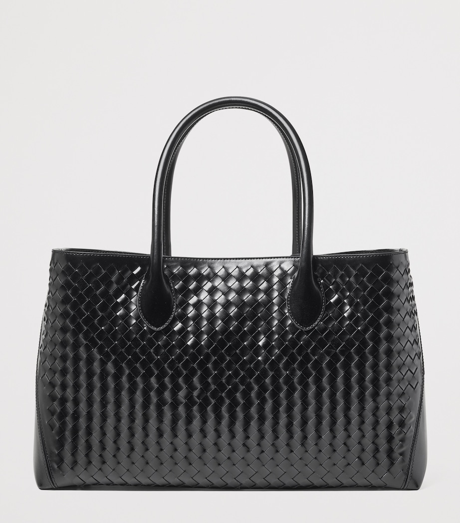 Leather London Tote Bag BLACK Image 2