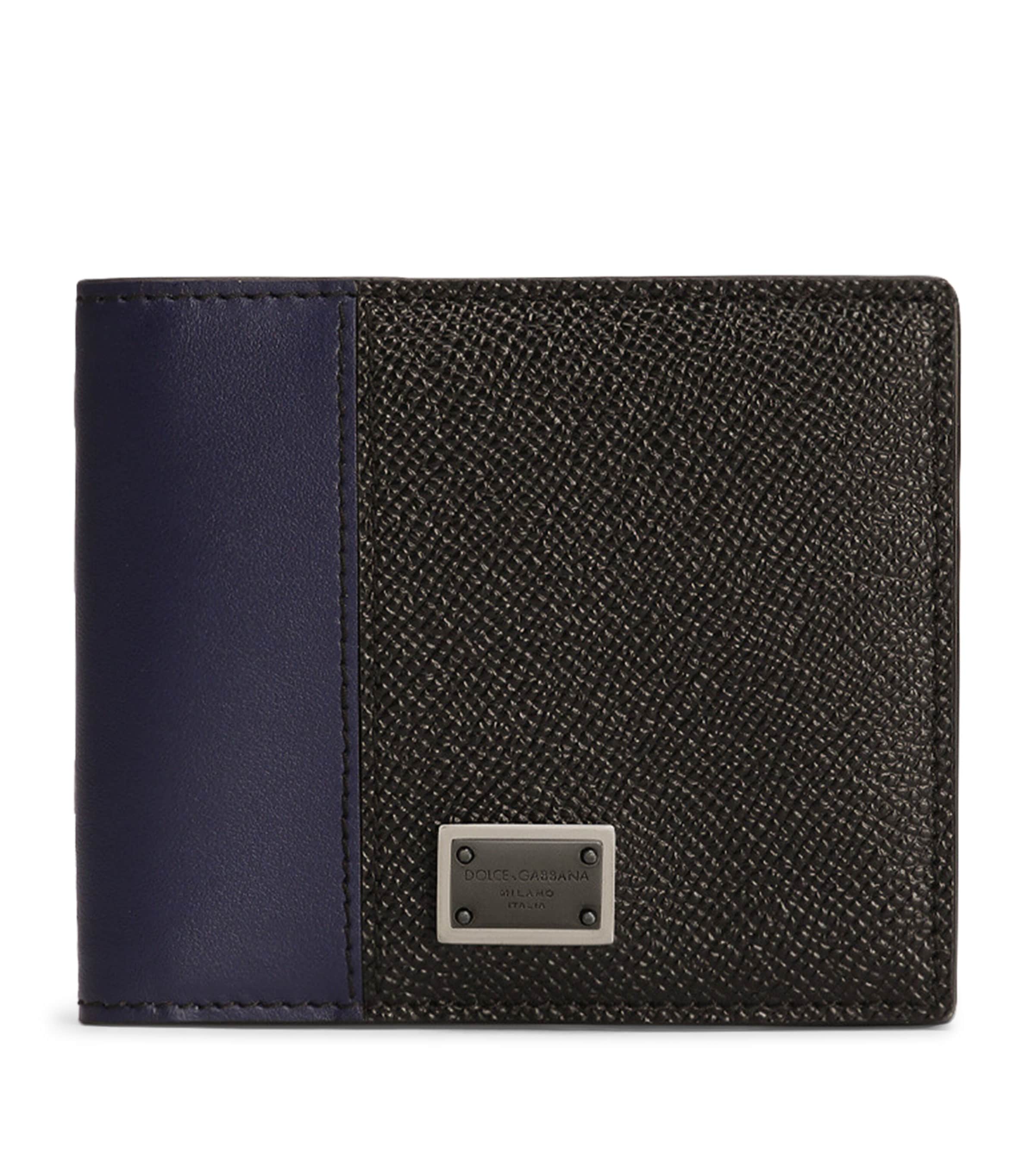 Dolce & Gabbana Leather Logo Plaque Bifold Wallet