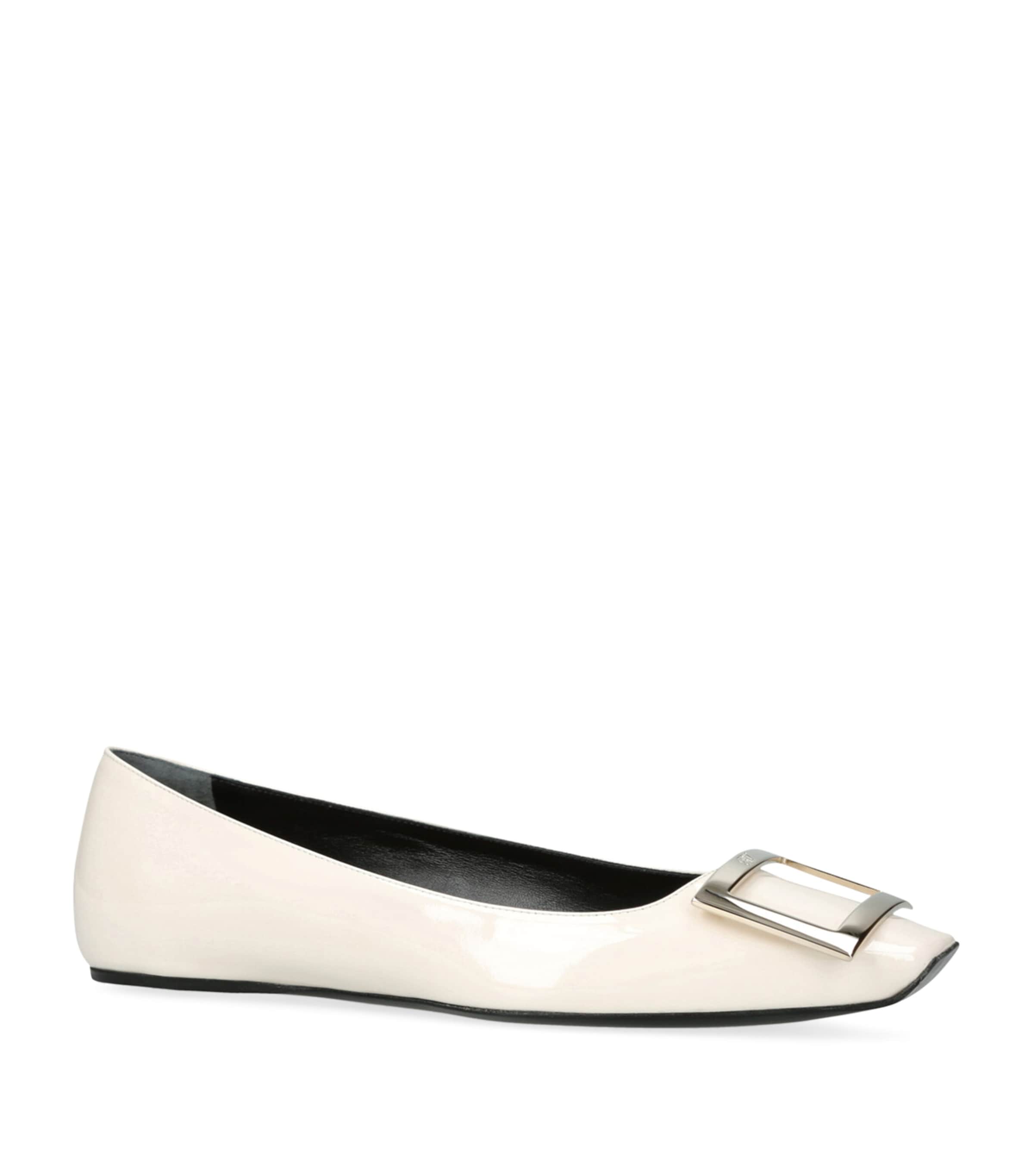 Patent Trompette Ballet Flats CREAM Image 3