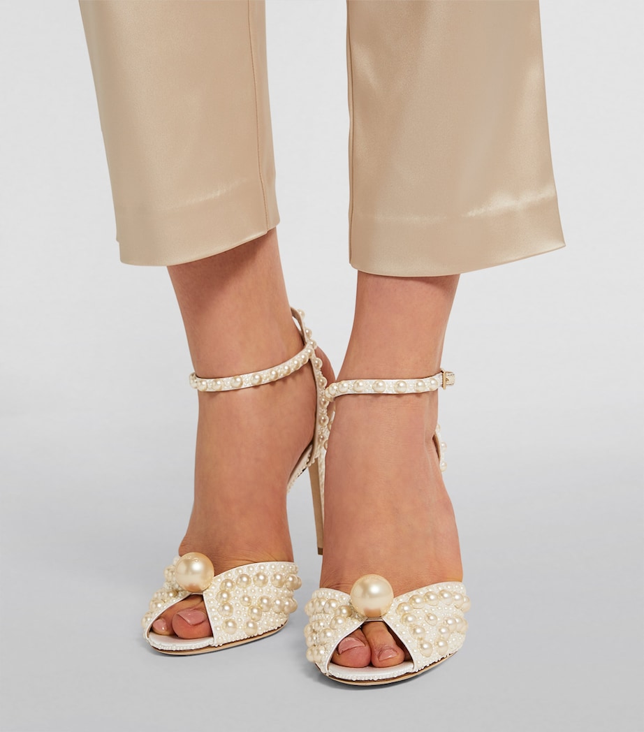 Sacora 100 Satin Pearl Sandals Image 2