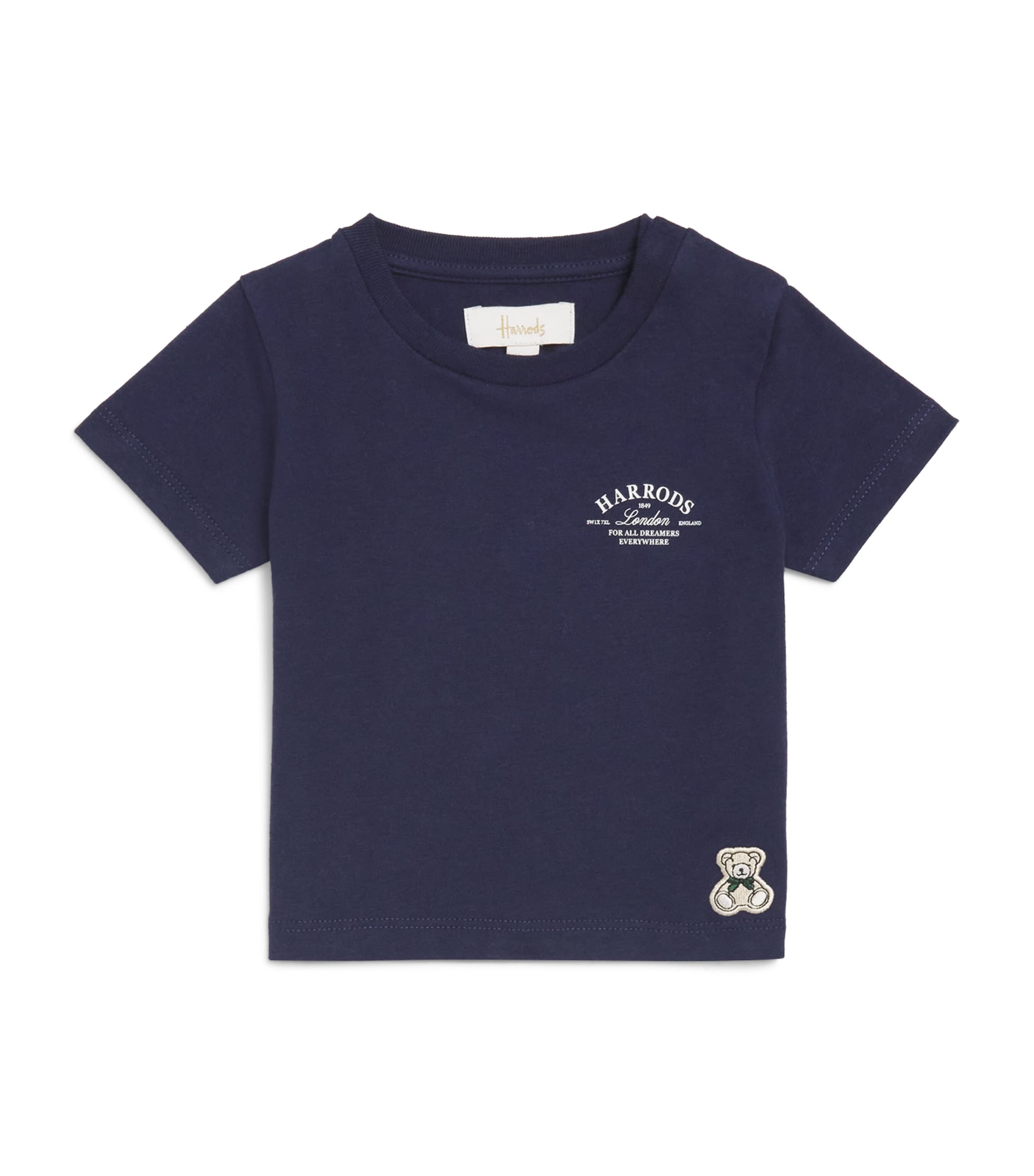 Cotton Logo T-Shirt (0-18 Monhs) NAVY Image 1