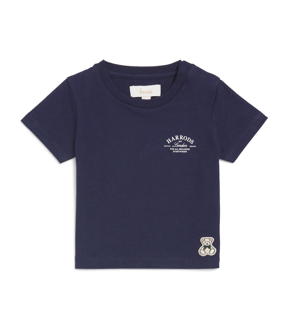 Cotton Logo T-Shirt (0-18 Monhs) NAVY Image 1
