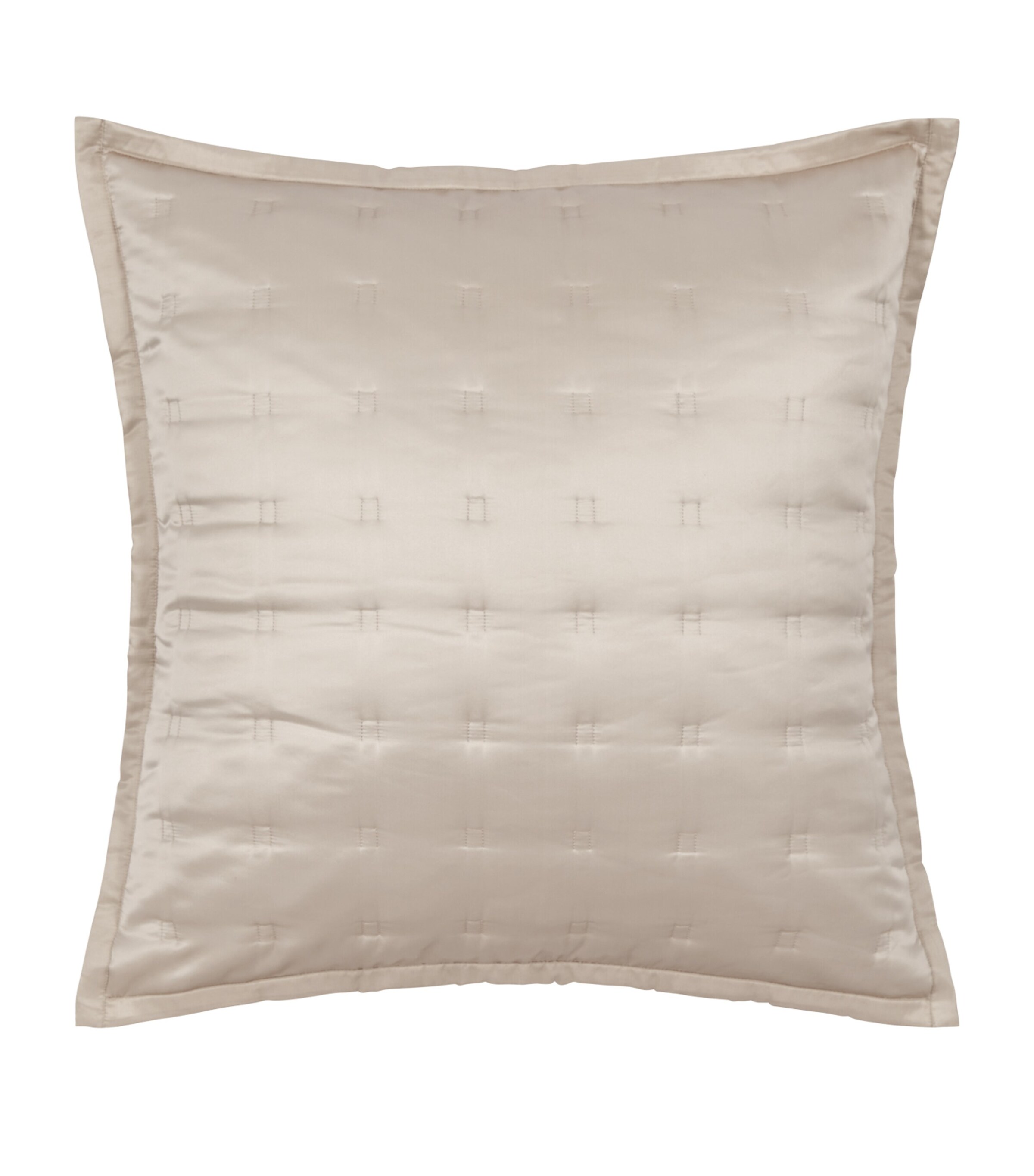 Gingerlily Silk Windsor Square Cushion In Nude
