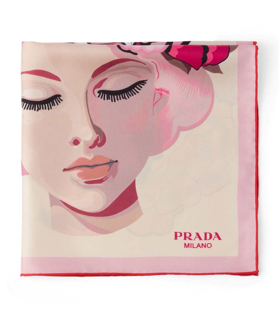 Silk Lady Print Scarf F0E18 Image 1