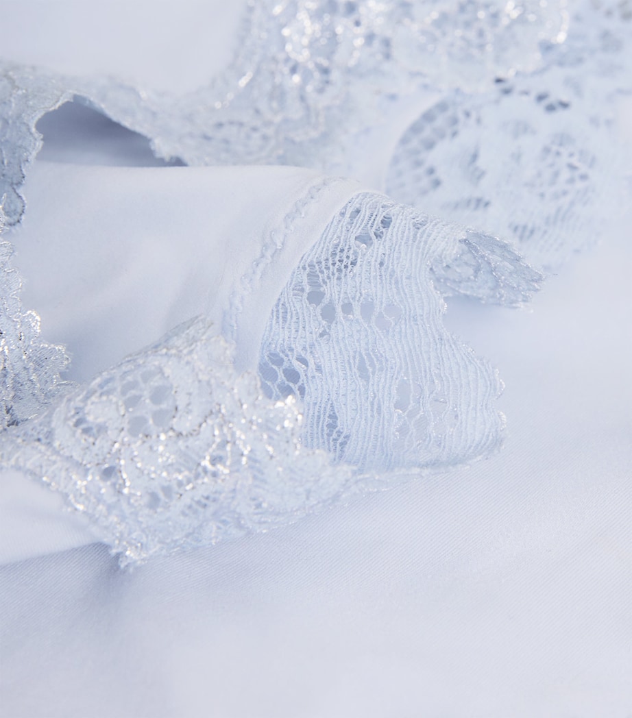 Fits Everybody Lace-Trim Cami and Shorts Set PERIWINKLE FOIL Image 4