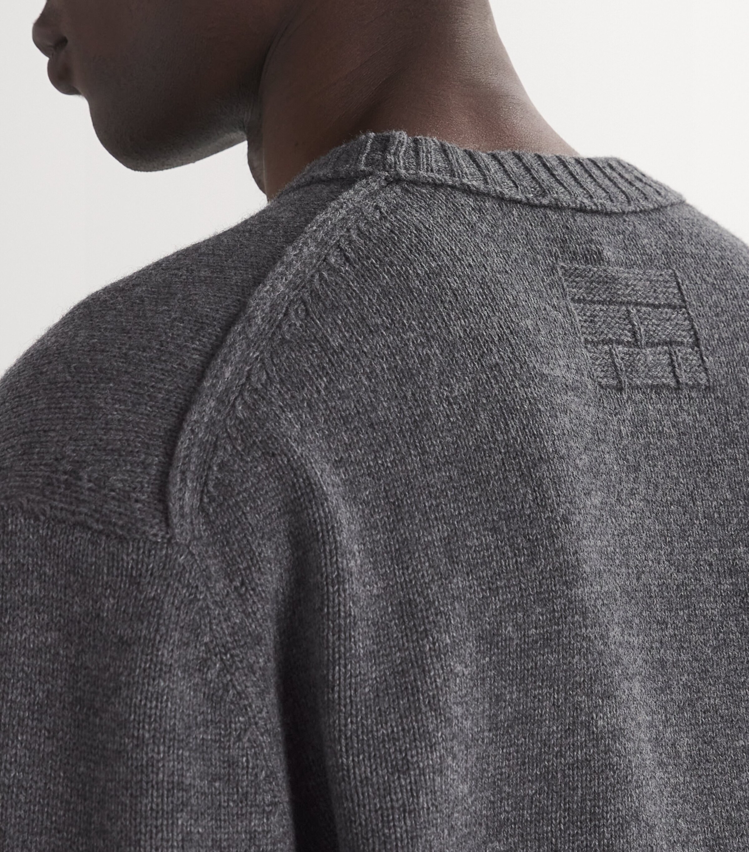 Wool-Cashmere Sweater LIGHT GREY MELANGE Image 6