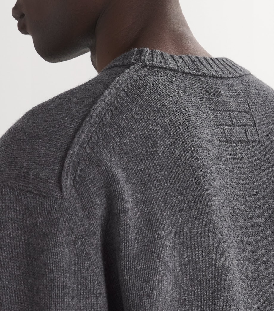 Wool-Cashmere Sweater LIGHT GREY MELANGE Image 6