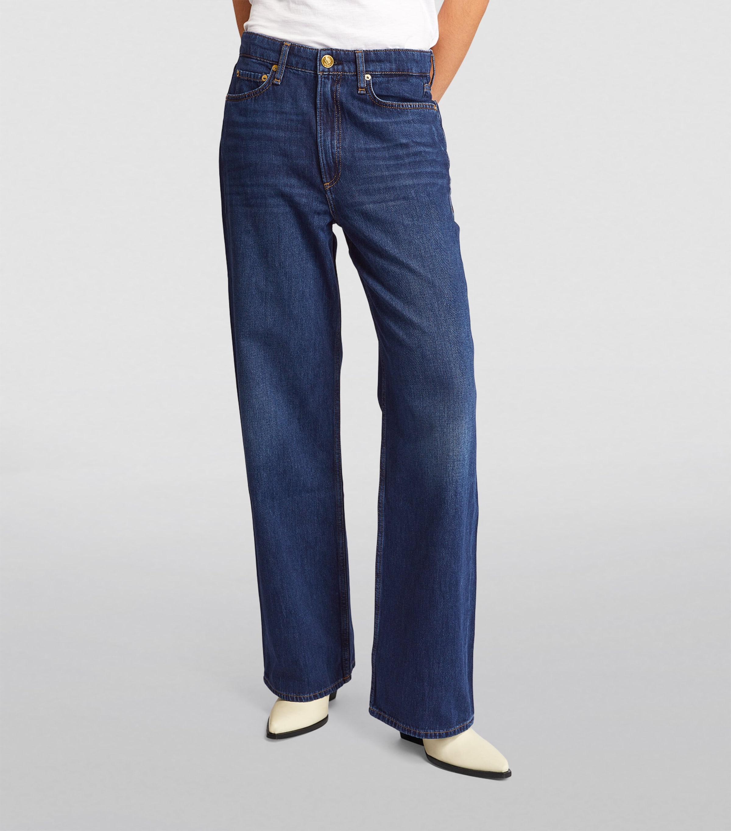 Logan Mid-Rise Wide-Leg Jeans ANNALISE Image 3