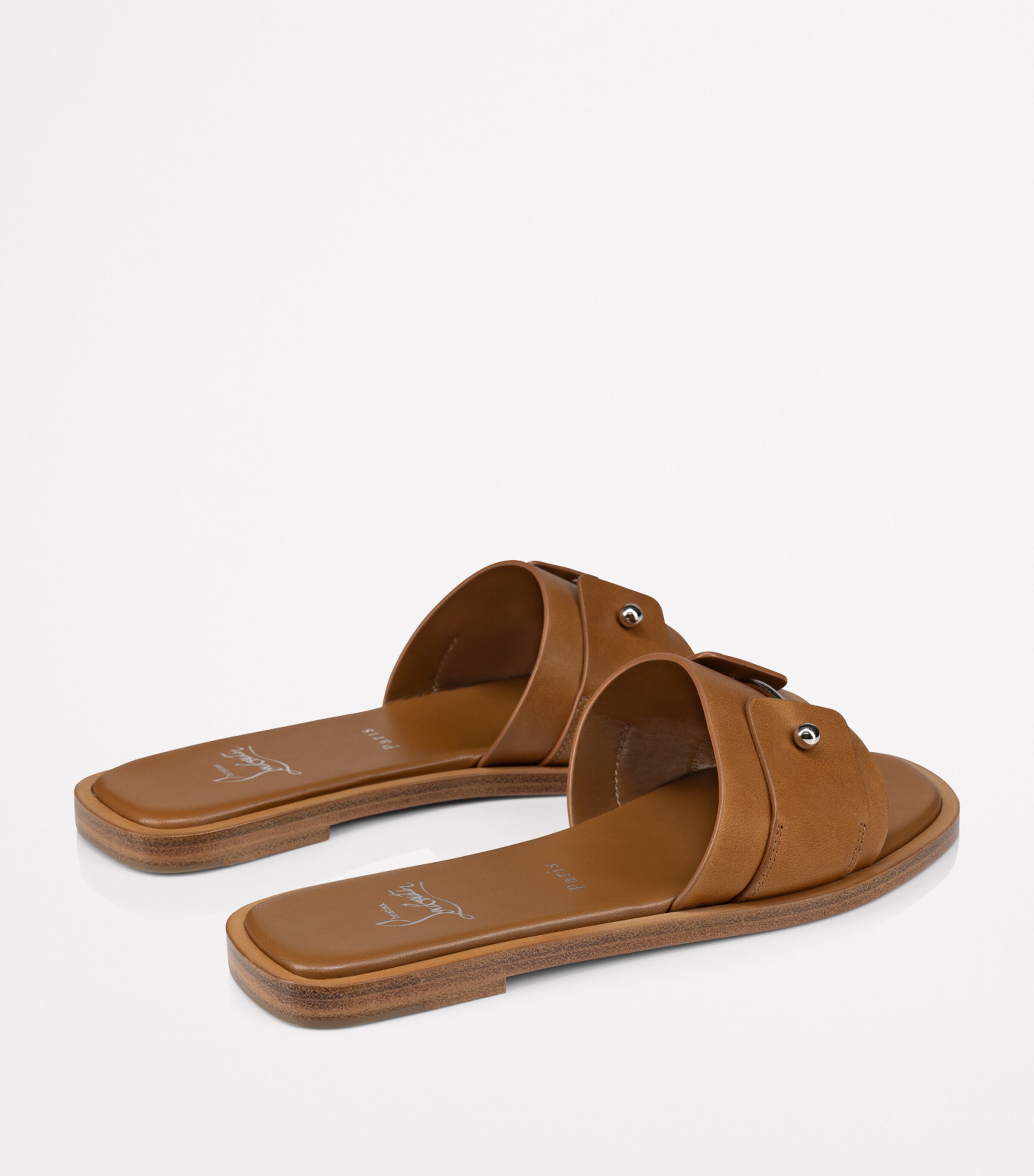 Chambelimule Donna Calf Leather Mules 7130 Image 5