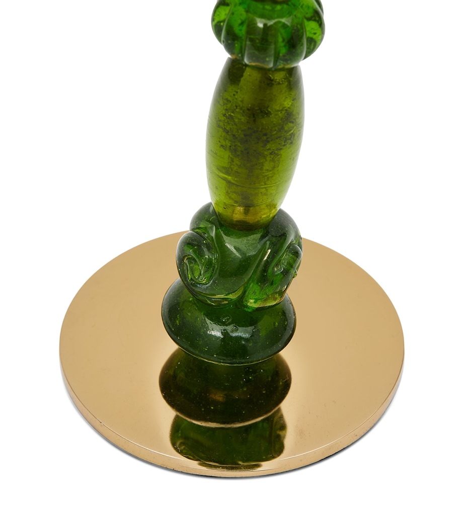 POLSPOTTEN Small Beads Candle Holder (34cm) Dark Green Image 4