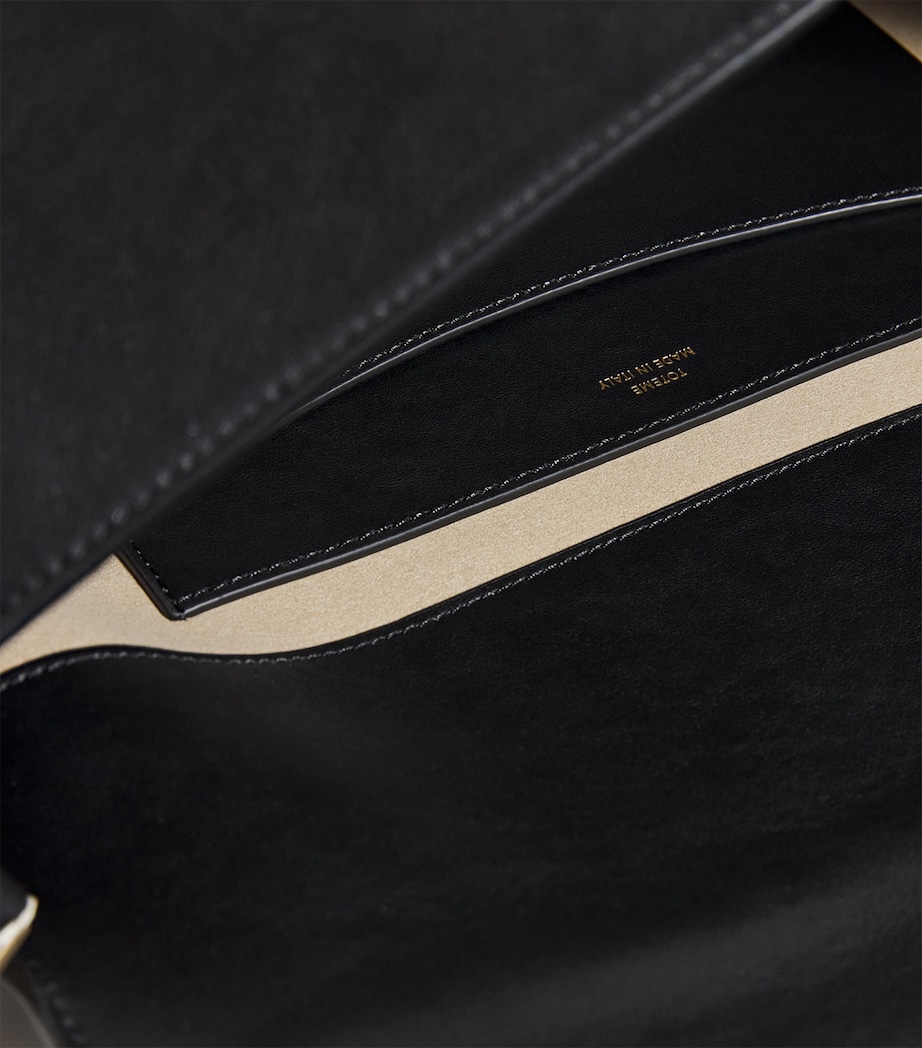 Calfskin T-Lock Satchel Bag 001 BLACK Image 6