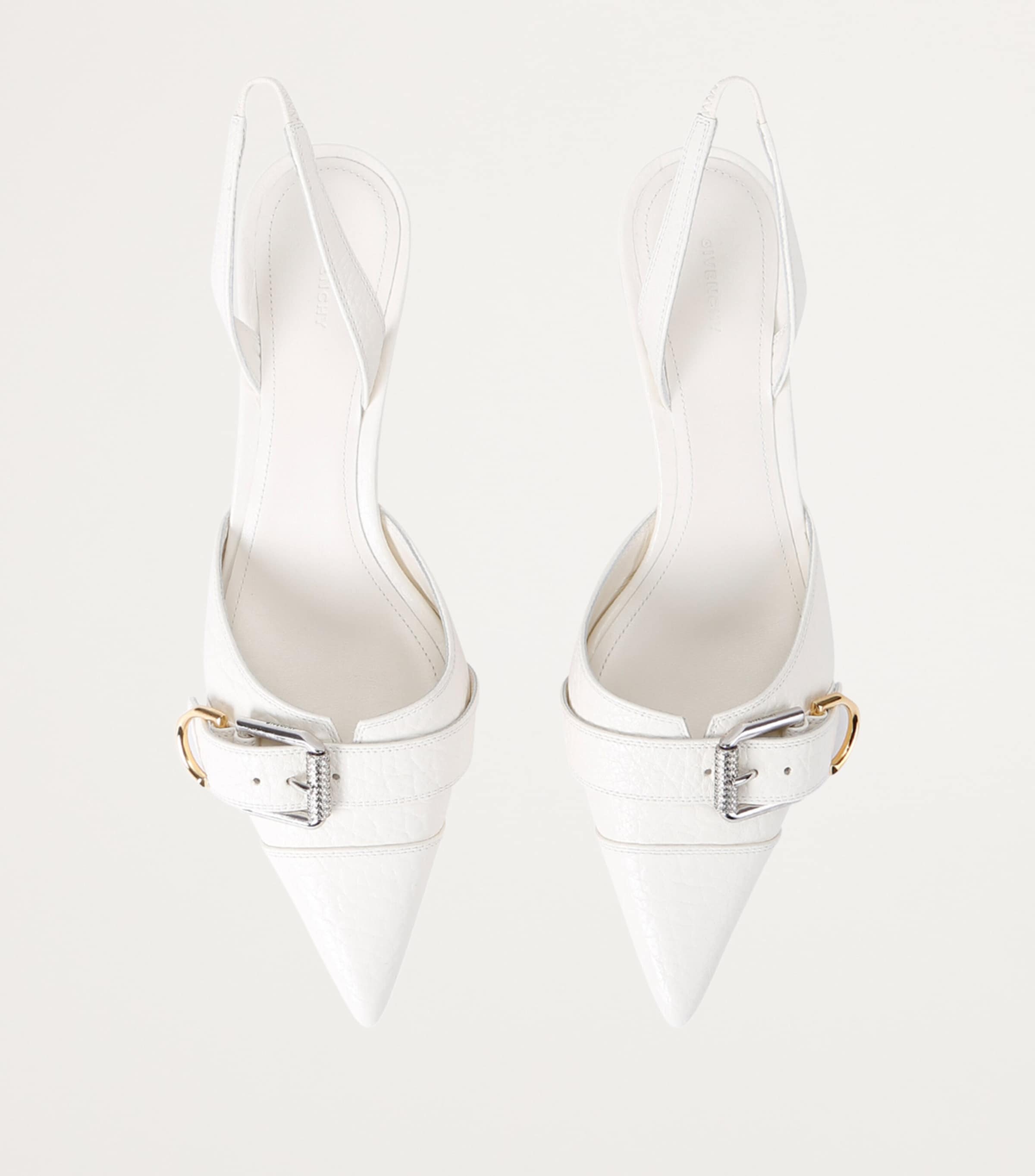 Voyou Slingback Heels 45 WHITE Image 6