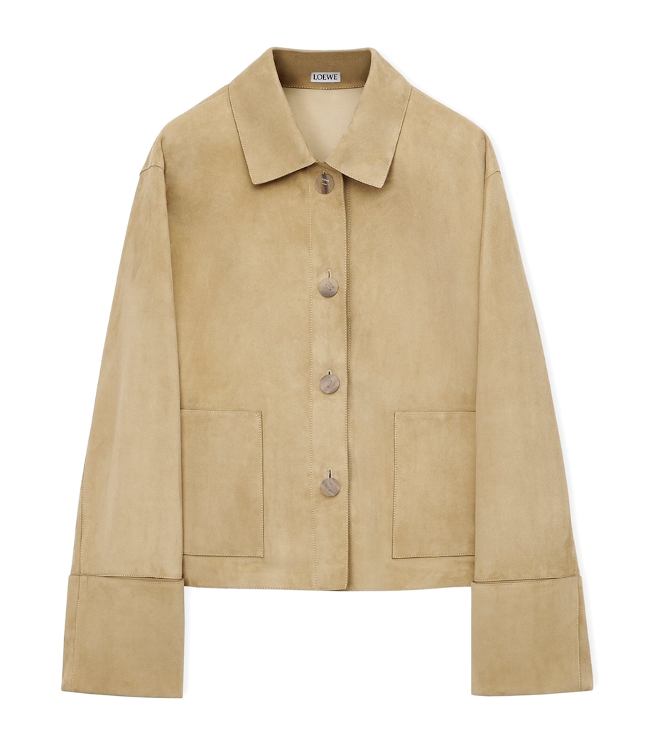 Suede Turn-Up Jacket GOLD Image 1