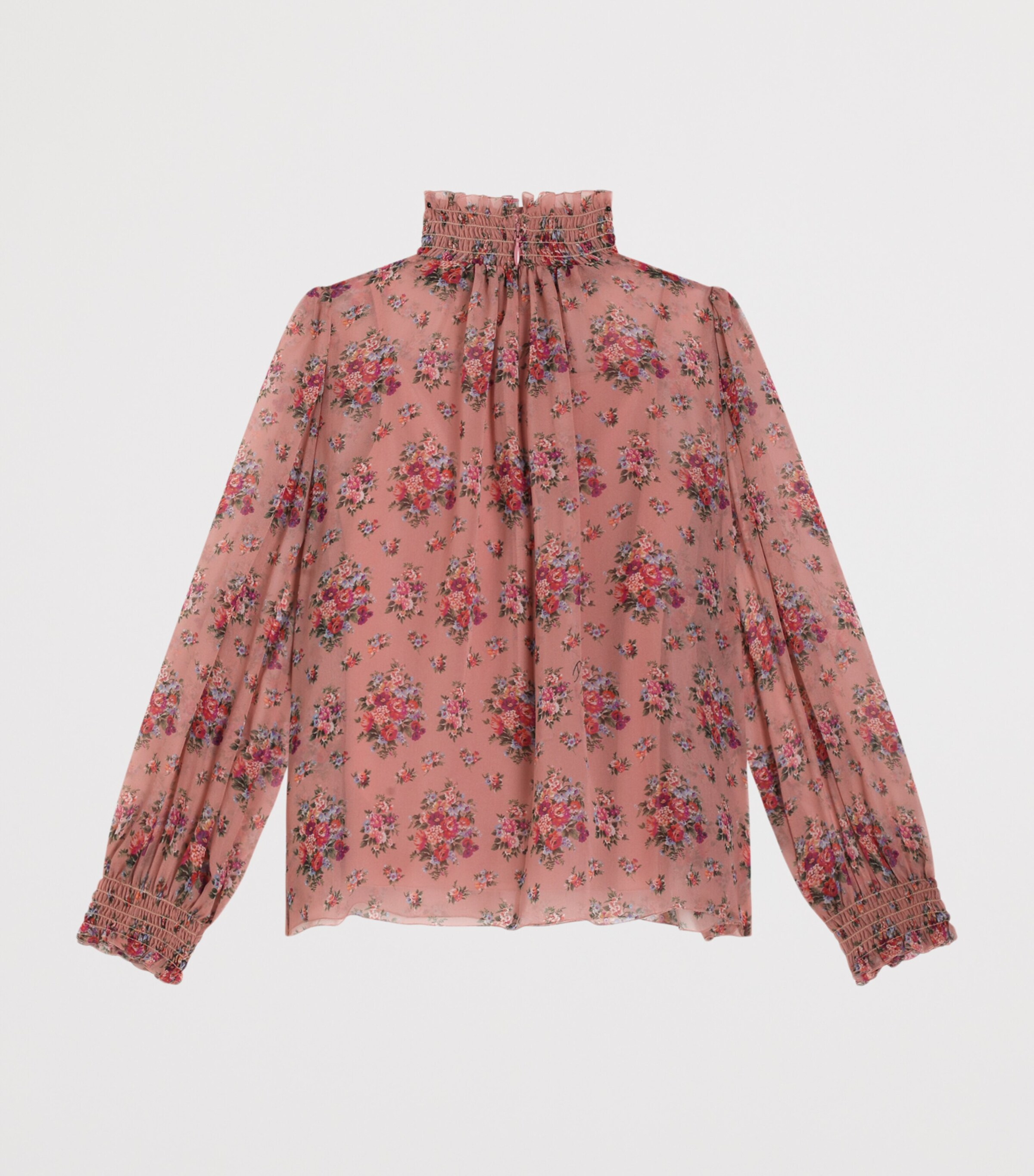 Dolce&Gabbana Kids Silk Chiffon Floral Blouse (8-12+ Years) Mazzolini Fior Image 2