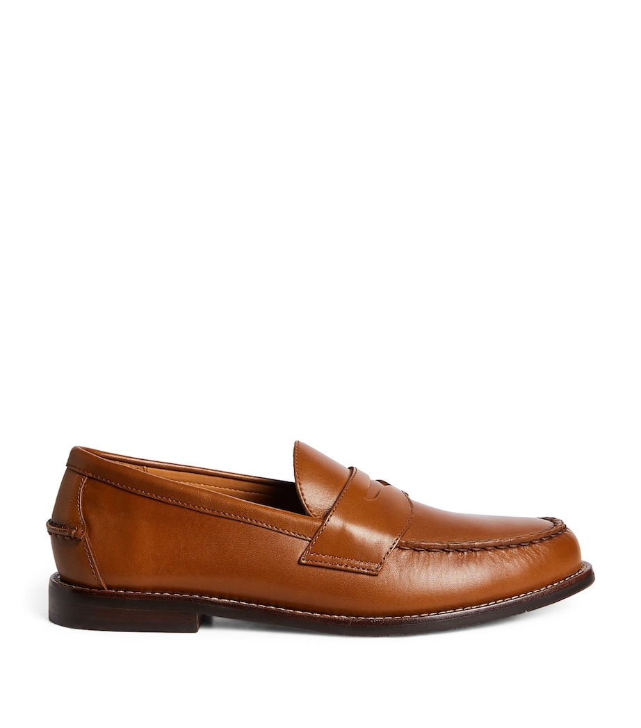 Leather Penny Loafers CLA TAN Image 1