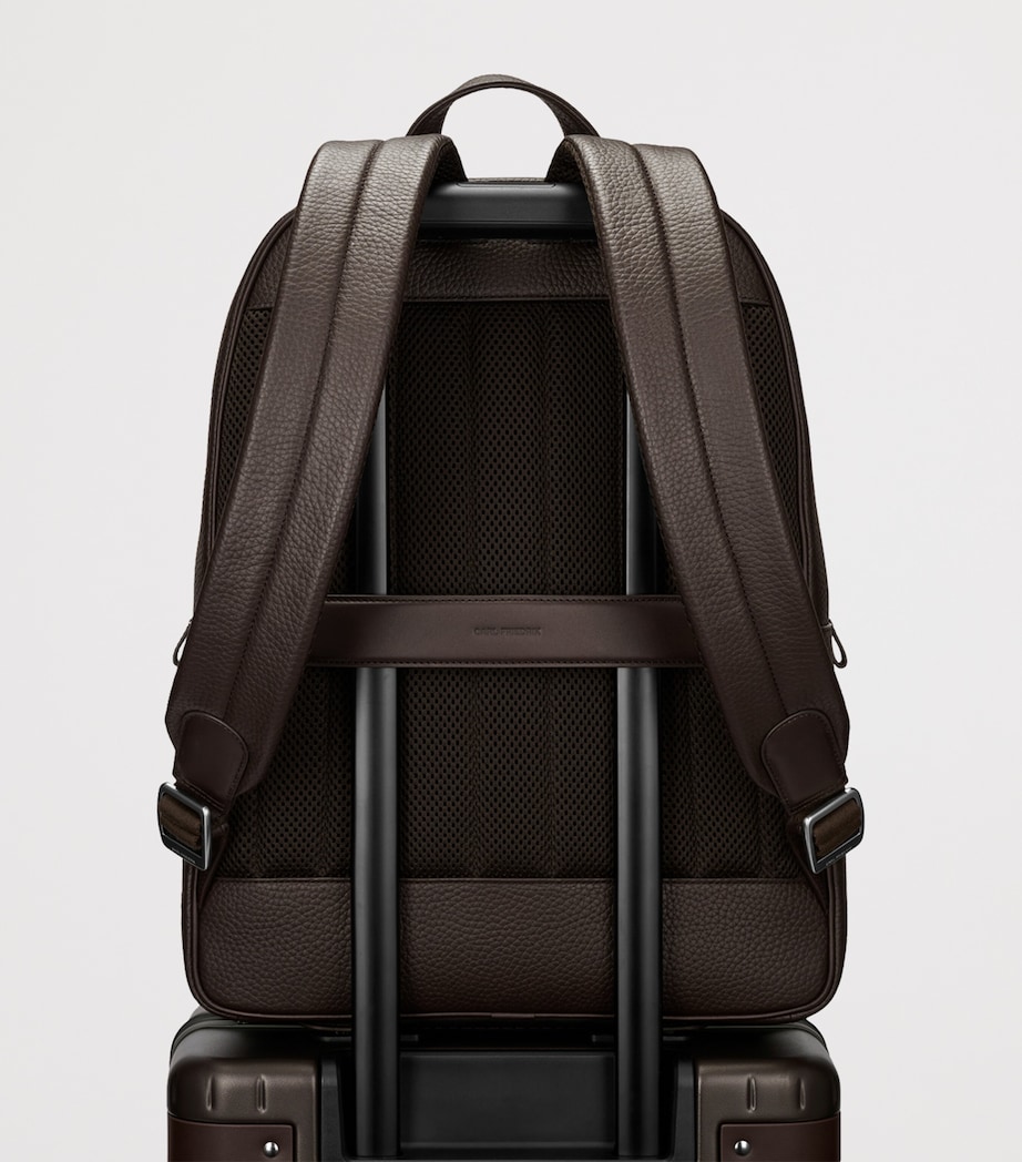 Carl Friedrik Leather Ayrton Backpack Chocolate Image 6
