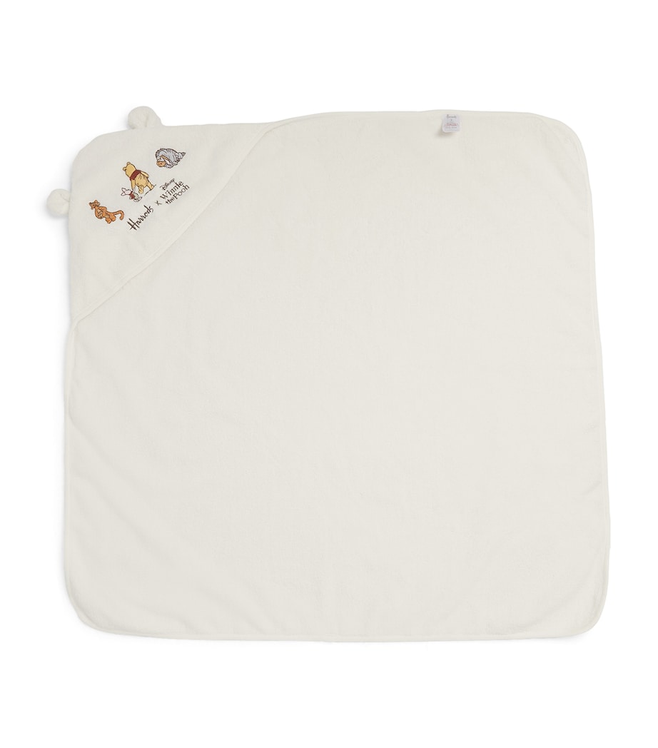 x Winnie The Pooh Towel and Bath Mitt Set WHITE Image 3