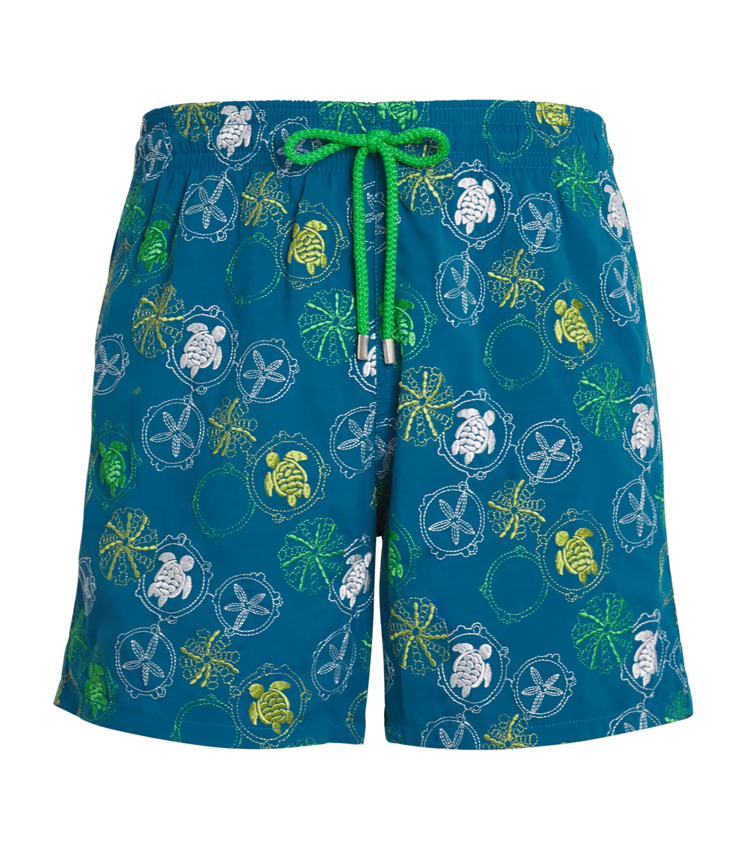 Vilebrequin Embroidered Mistral Swim Shorts In Multi