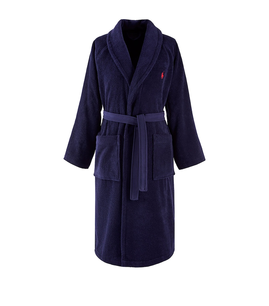 Polo Player Bath Robe NEWPORT NAVY Image 1