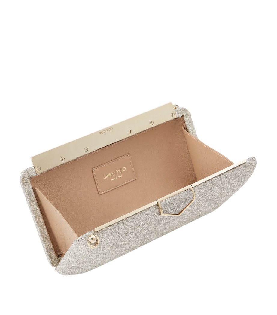 Glitter Ellipse Clutch PLATINUM ICE Image 2