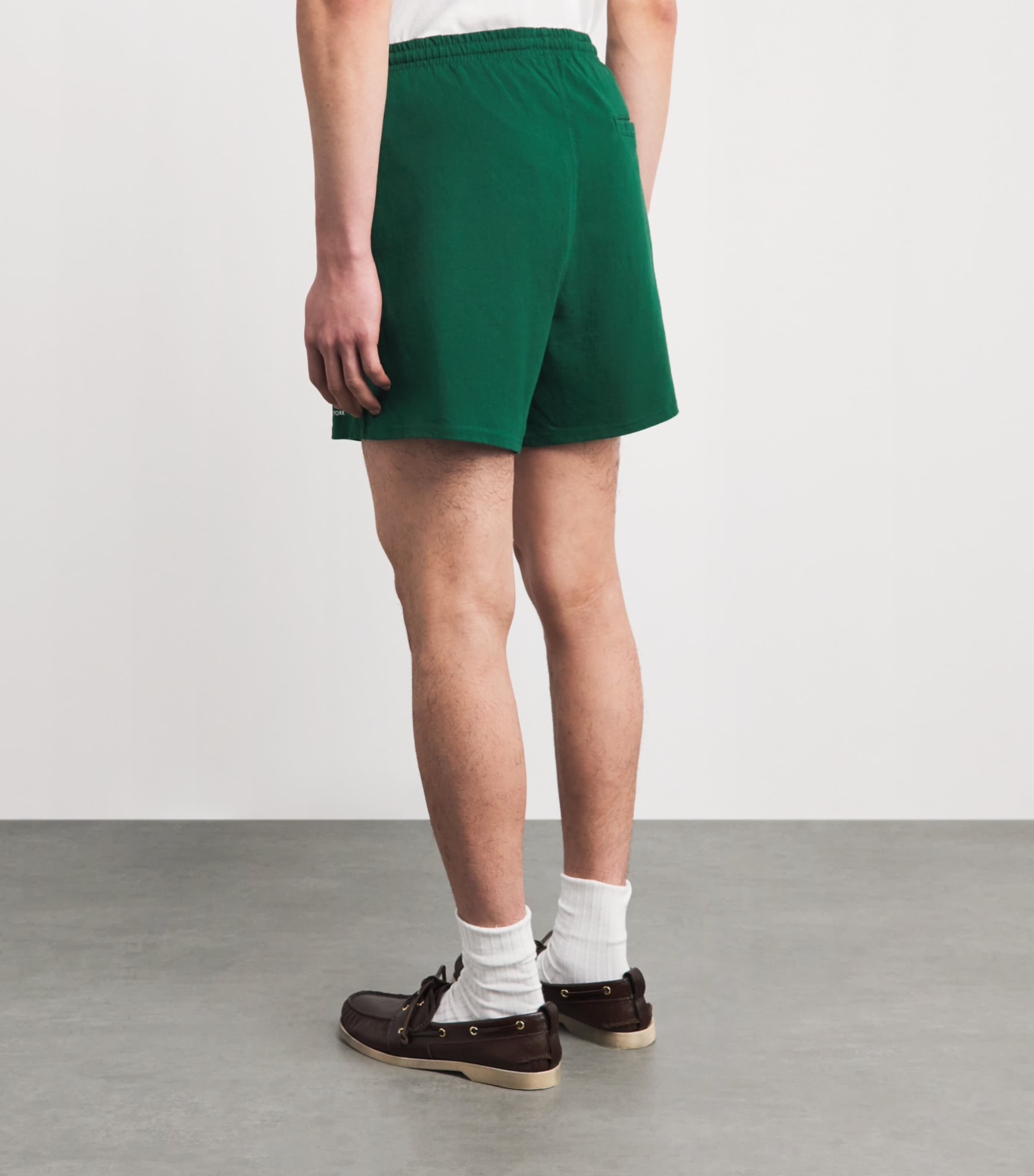 Polo Ralph Lauren Mens Cotton Drawstring Logo Shorts New Forest Image 5