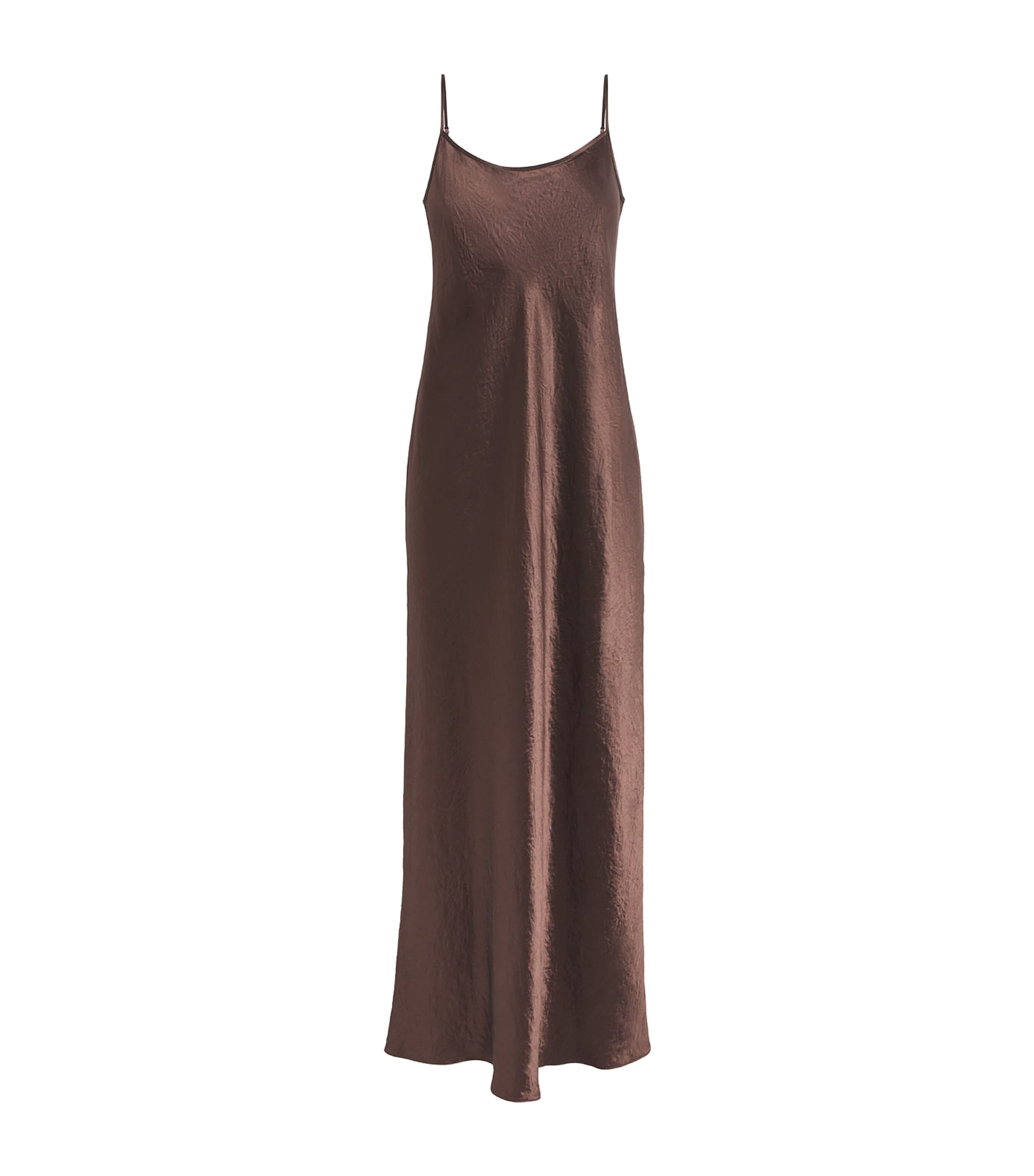 Vince Hammered Satin Maxi Slipdress