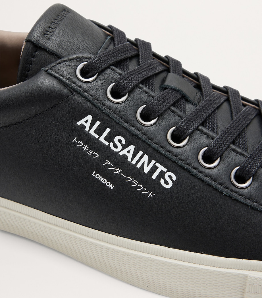Leather Underground Low-Top Sneakers BLACK Image 6