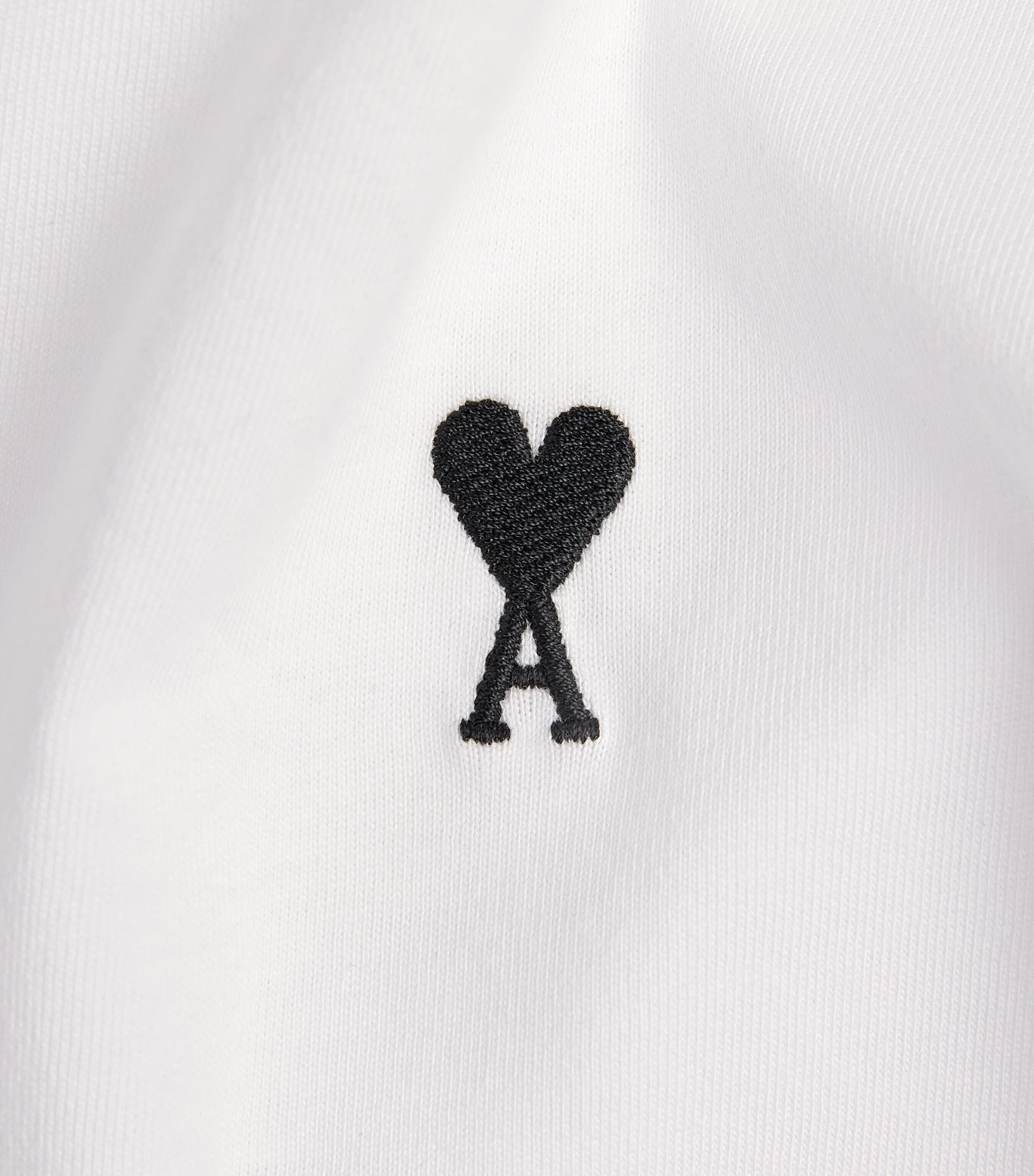 Cotton Embroidered Ami De Coeur T-Shirt 100 - BLANC Image 5