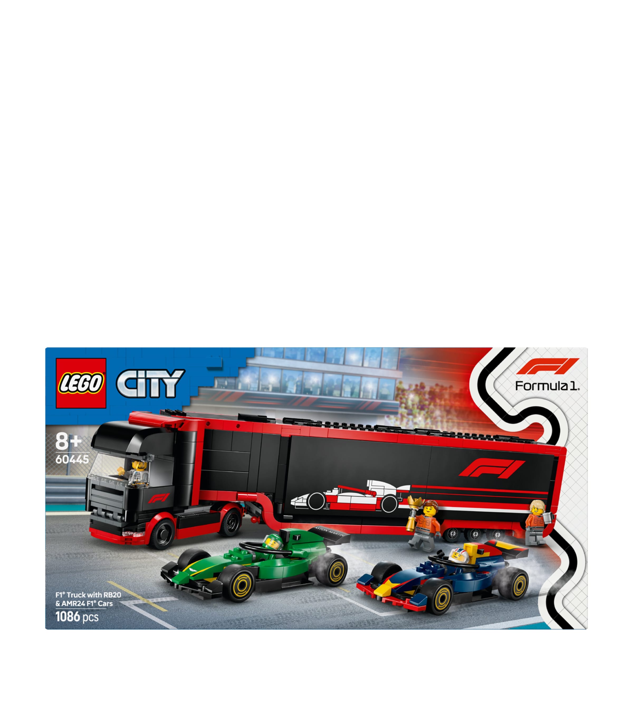 Lego F1 Truck with RB20 & AMR24 F1 Cars 60445 Image 4