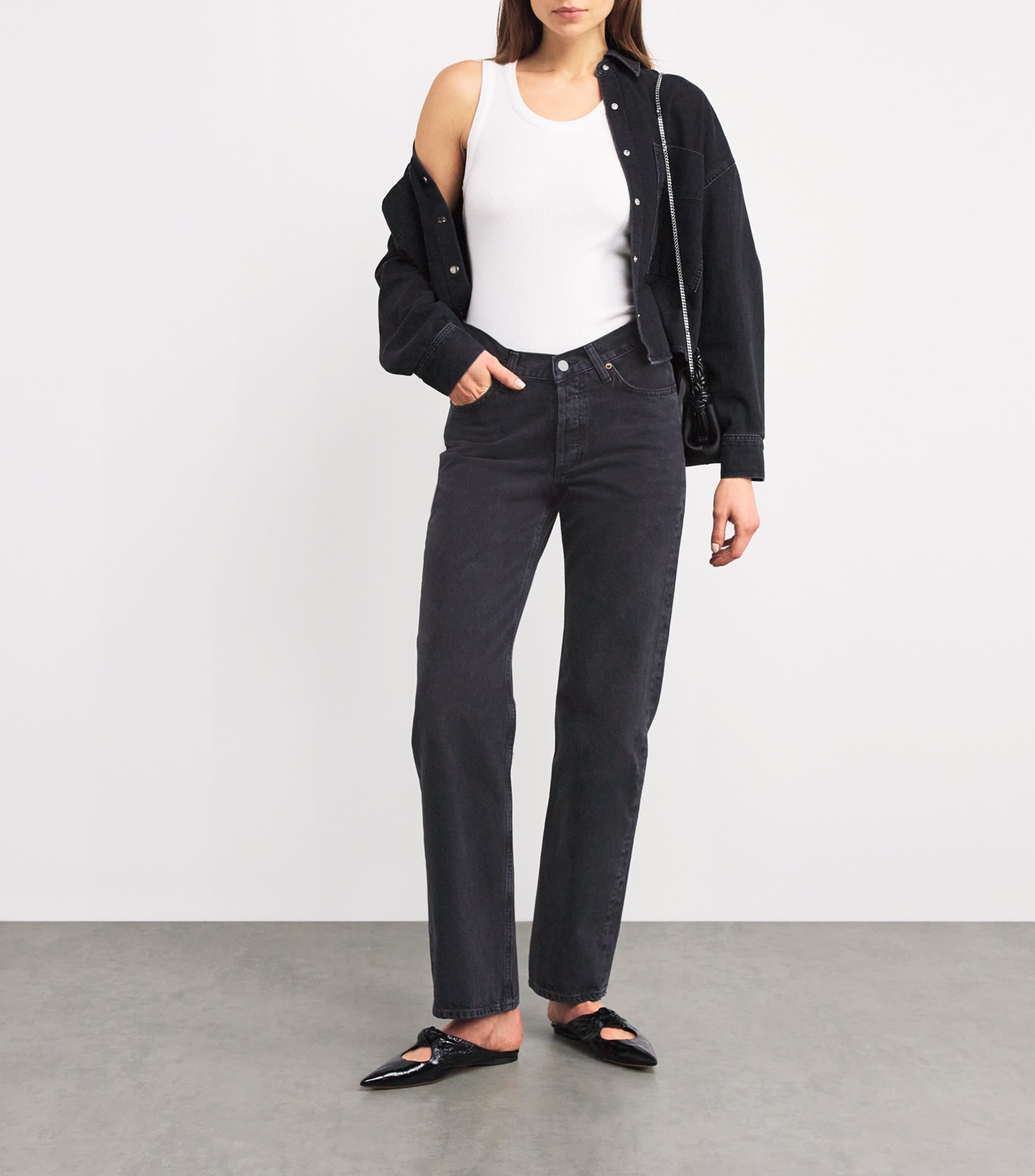 AGOLDE V-Waist Kelly Straight Jeans | Harrods US